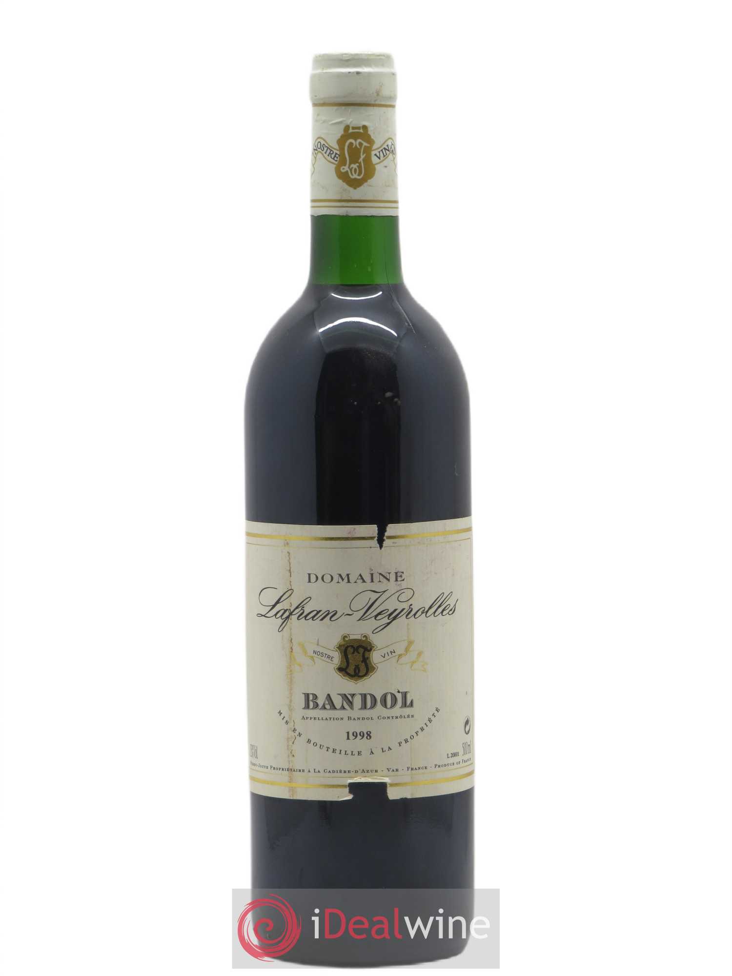 Bandol Domaine Lafran Veyvolles 1998 - Posten von 1 Flasche - 0