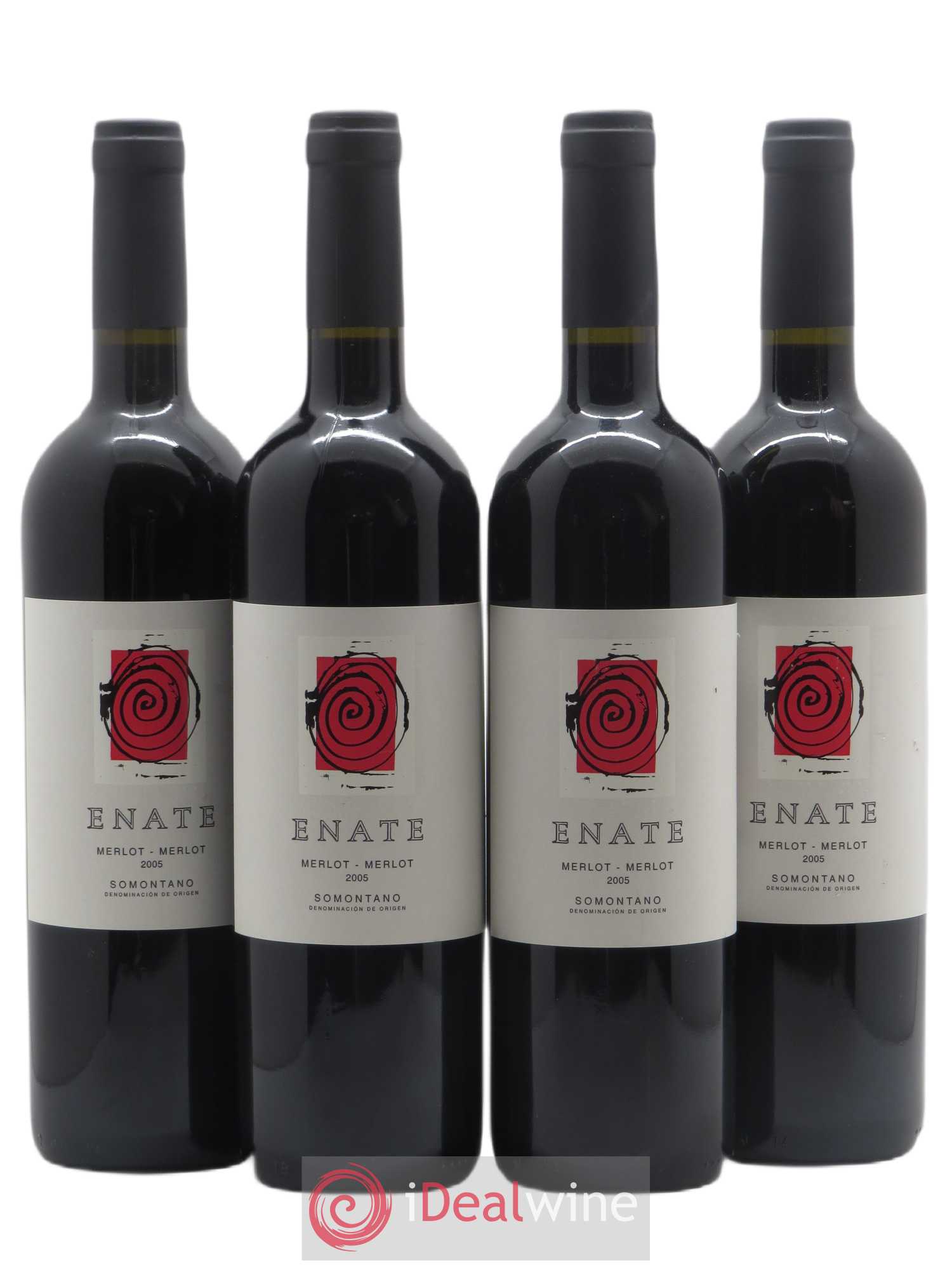 Espagne Somontano DO Merlot Merlot Enate 2005 - Posten von 4 Flaschen - 0