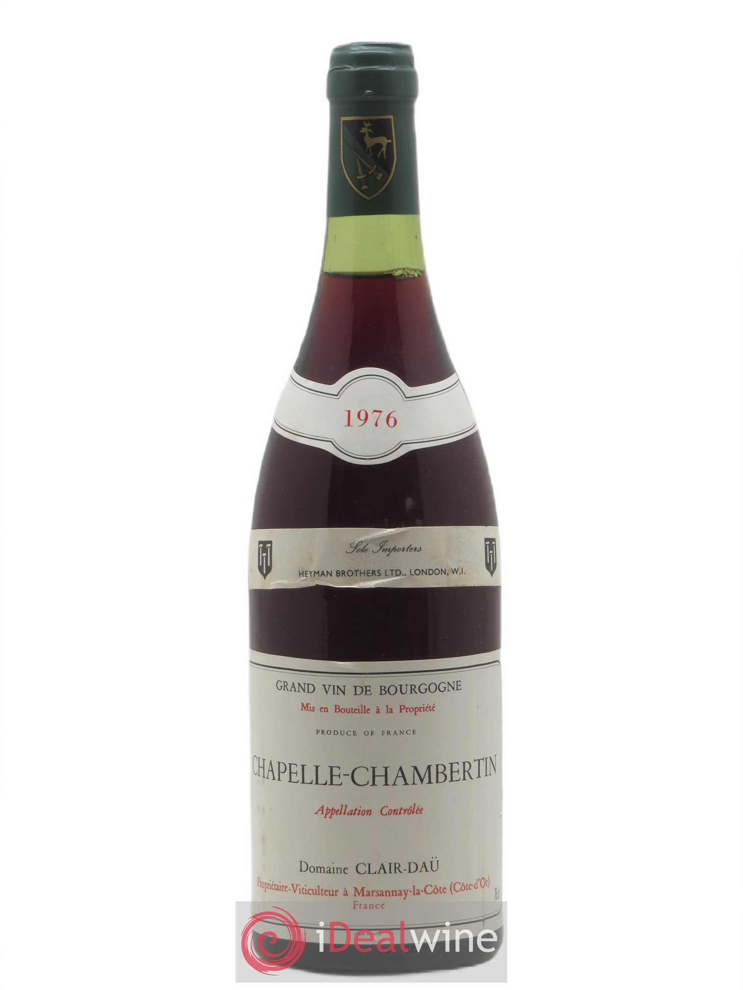 Chapelle-Chambertin Grand Cru Domaine Clair-Daü 1976 - Posten von 1 Flasche - 0