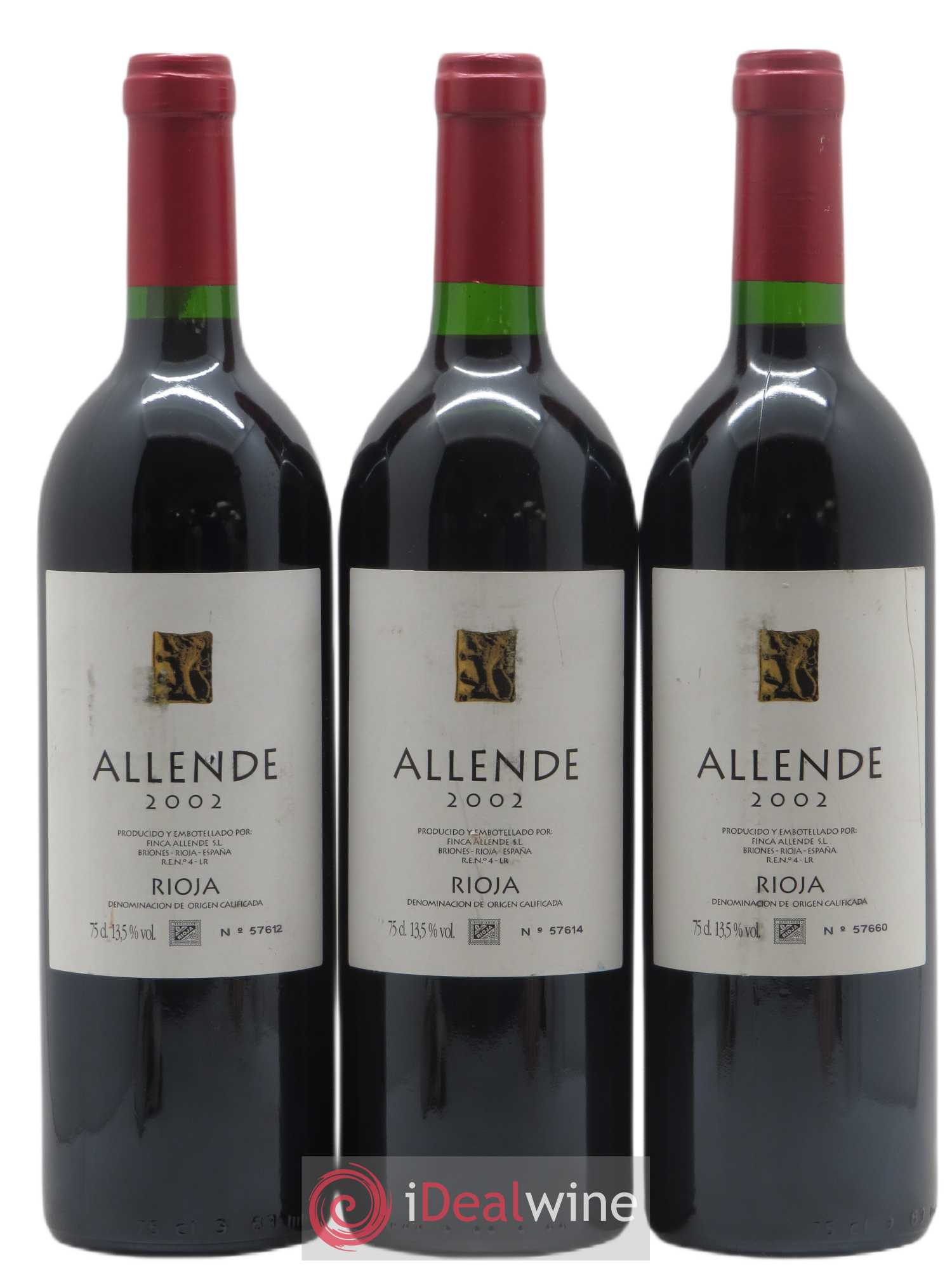 Rioja DOCA Allende 2002 - Lotto di 3 bottiglie - 0