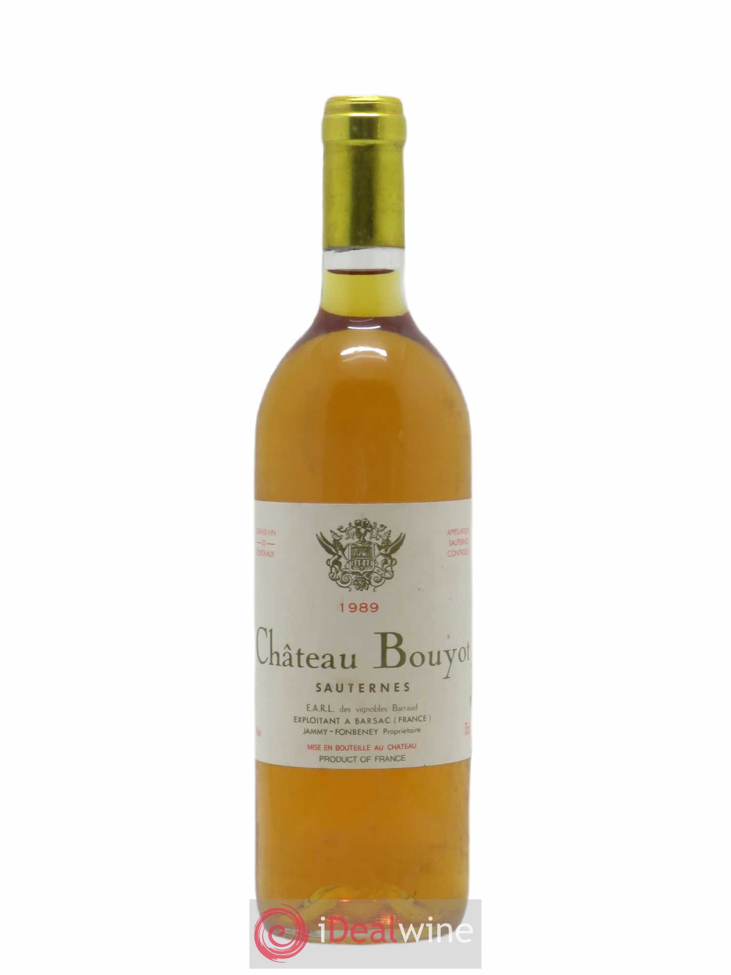 Sauternes Château Bouyot 1989 - Posten von 1 Flasche - 0