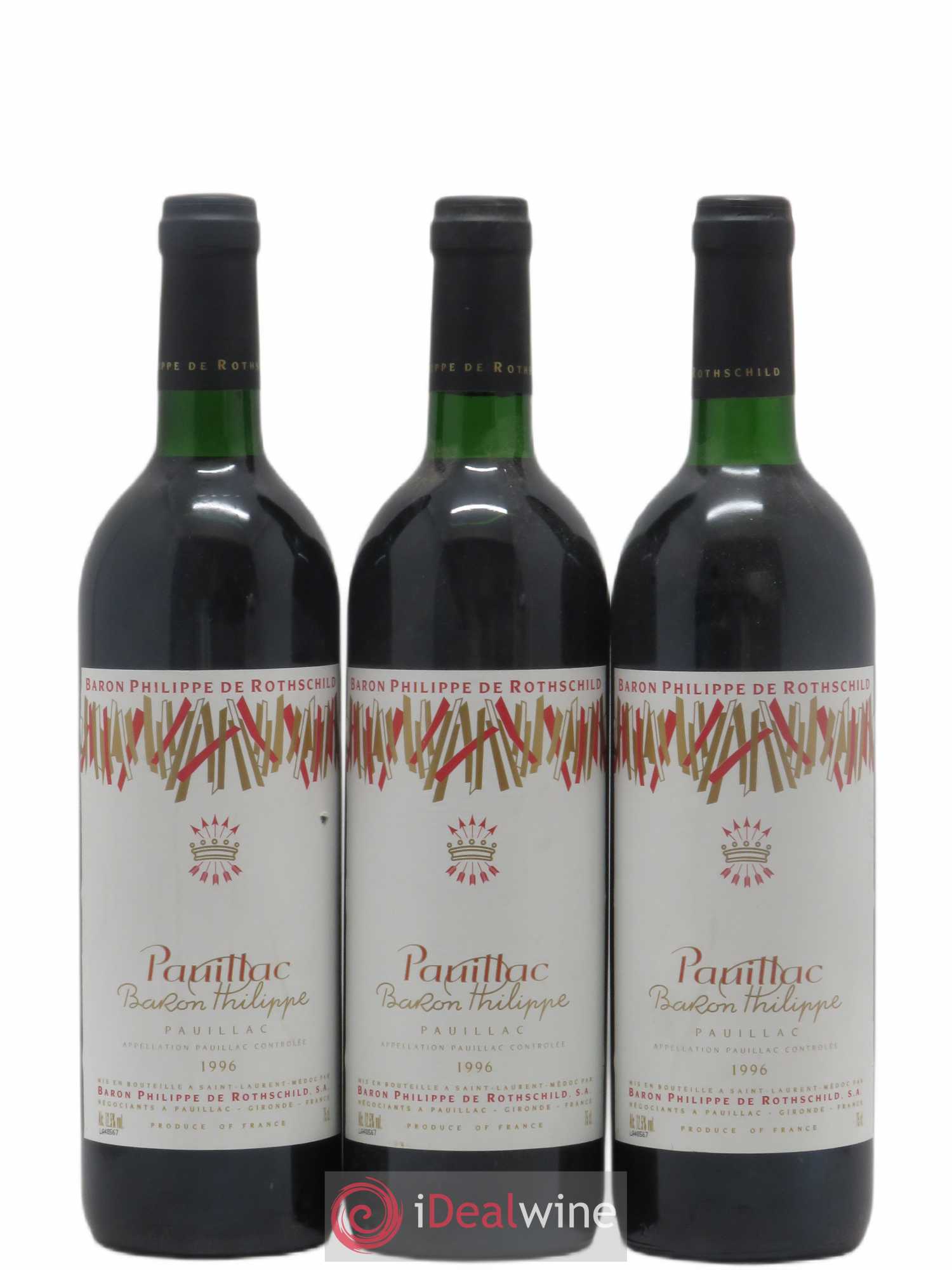 Pauillac Baron Philippe de Rotschild (sans prix de réserve) 1996 - Posten von 6 Flaschen - 2