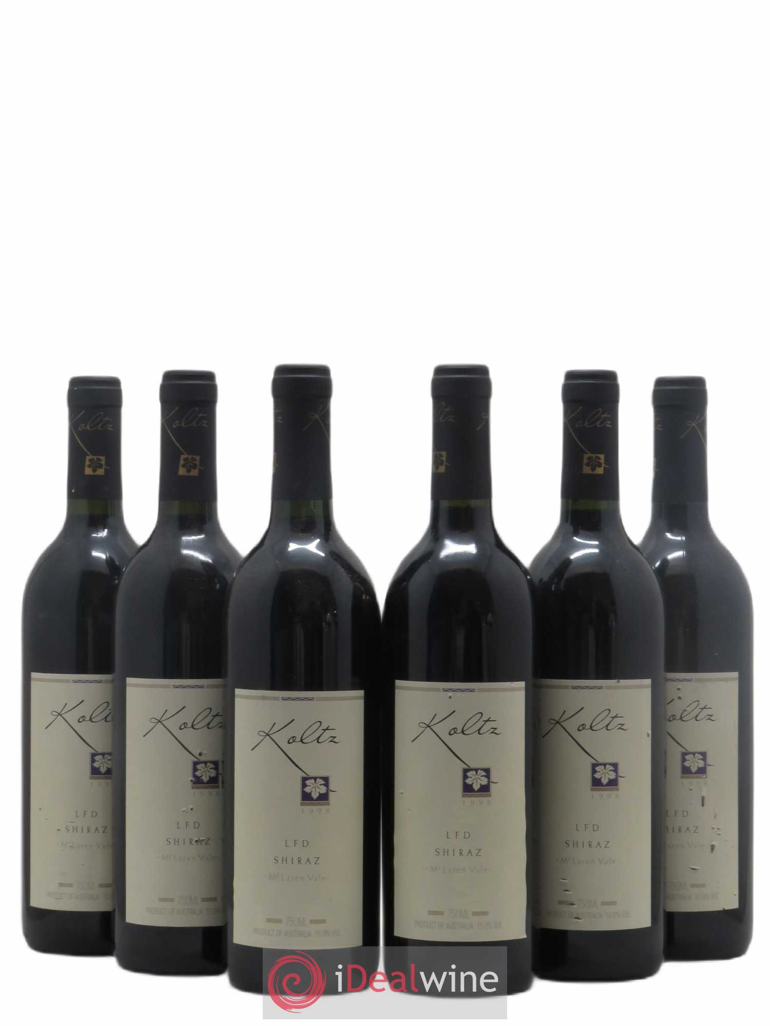 Australie Koltz LFD Shiraz 1998 - Posten von 6 Flaschen - 0