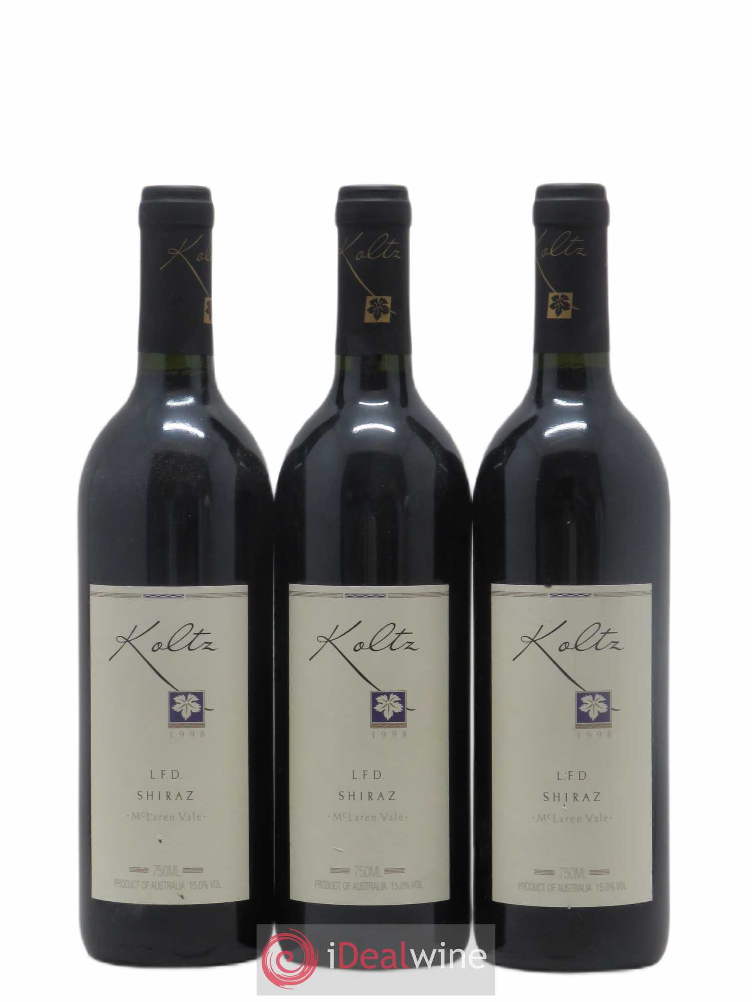 Australie Koltz LFD Shiraz 1998 - Posten von 3 Flaschen - 0
