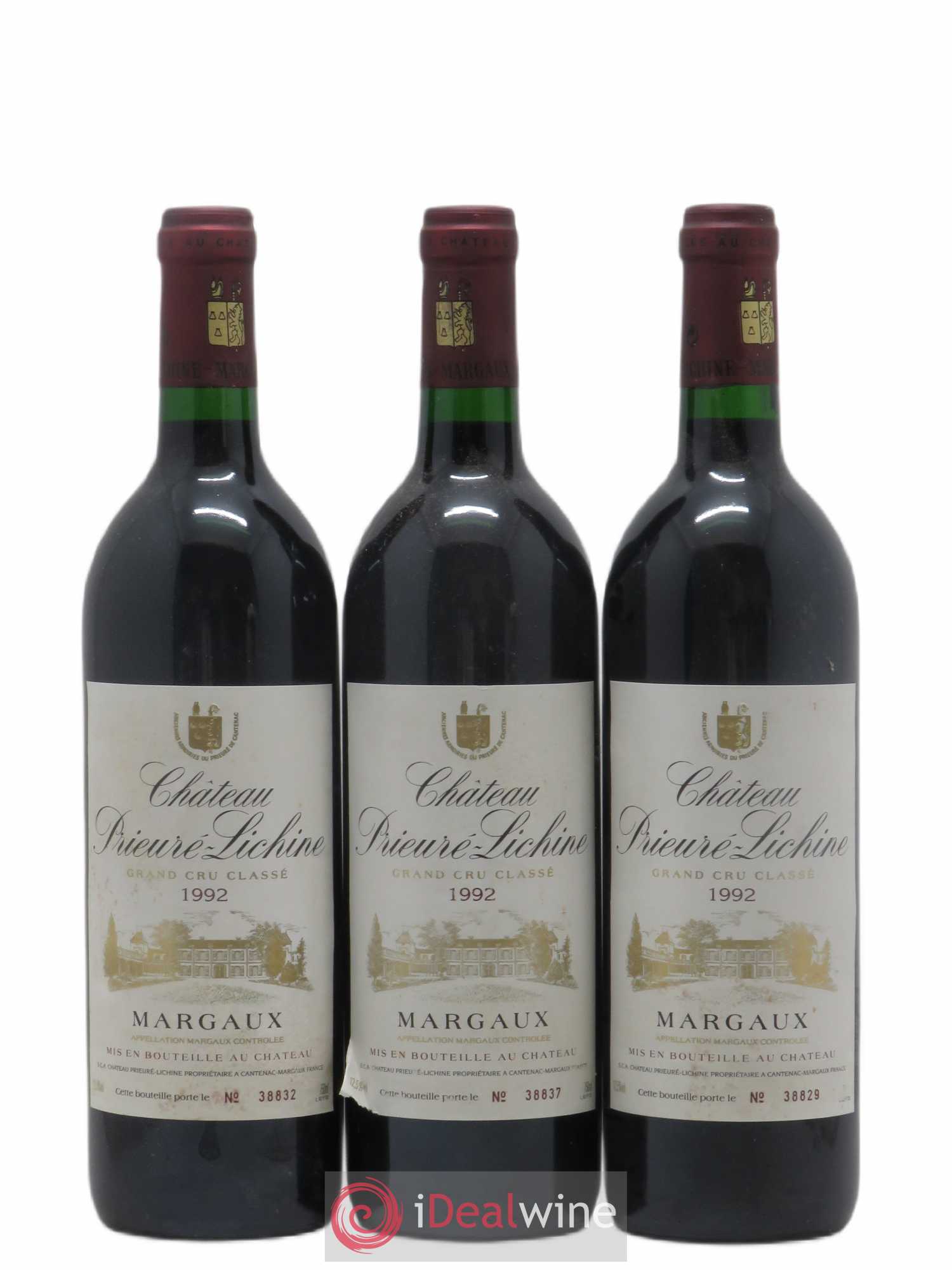 Château Prieuré Lichine 4ème Grand Cru Classé 1992 - Lot de 6 bouteilles - 1