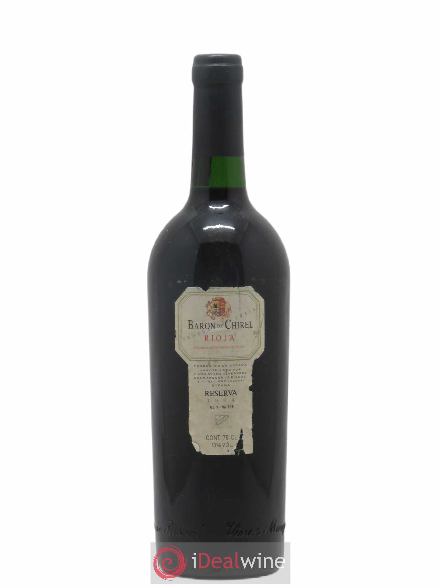 Rioja DOCA Baron de Chirel Reserva 1994 - Posten von 1 Flasche - 0