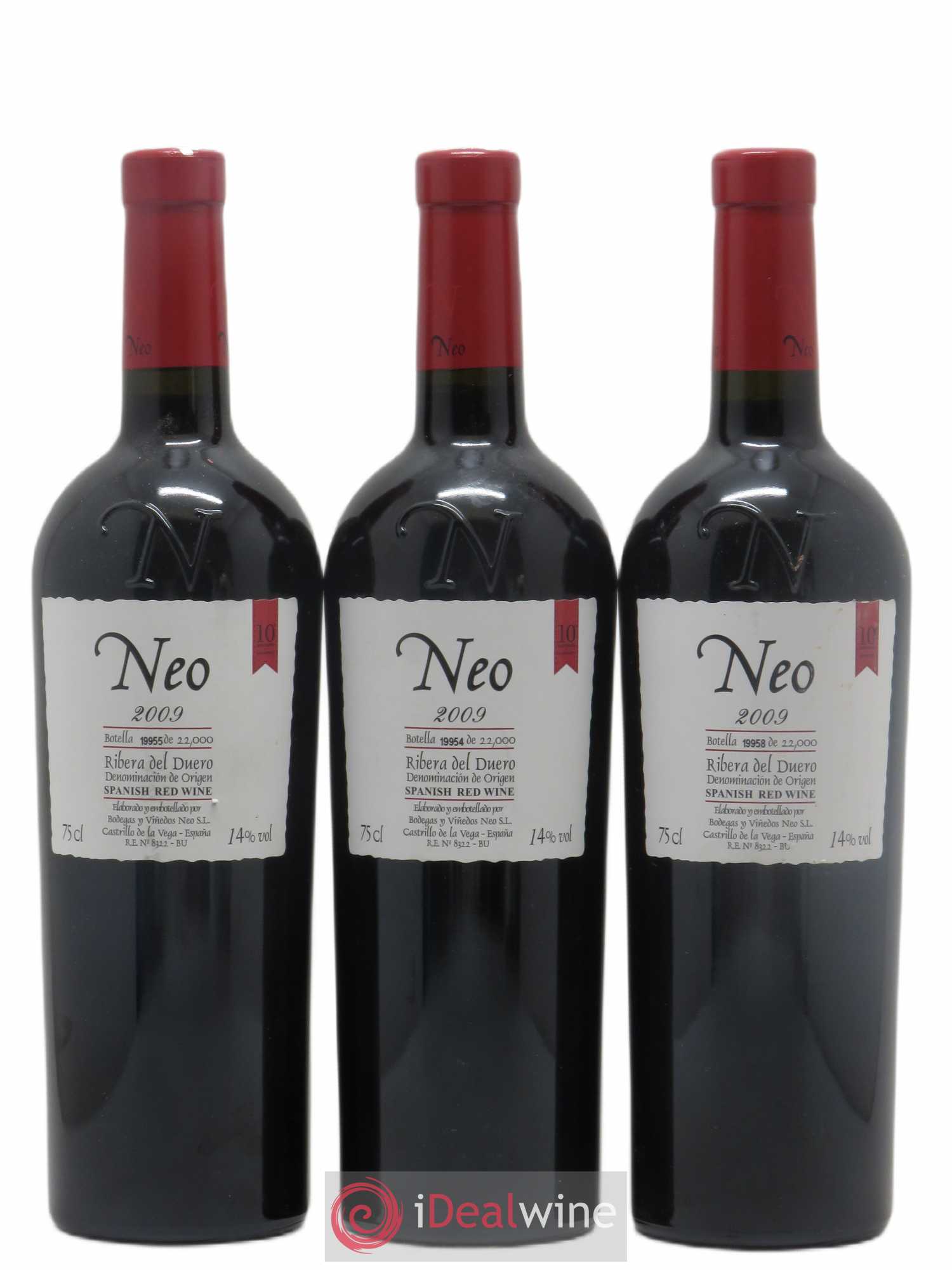 Ribera Del Duero DO Neo 2009 - Lot de 3 bouteilles - 0