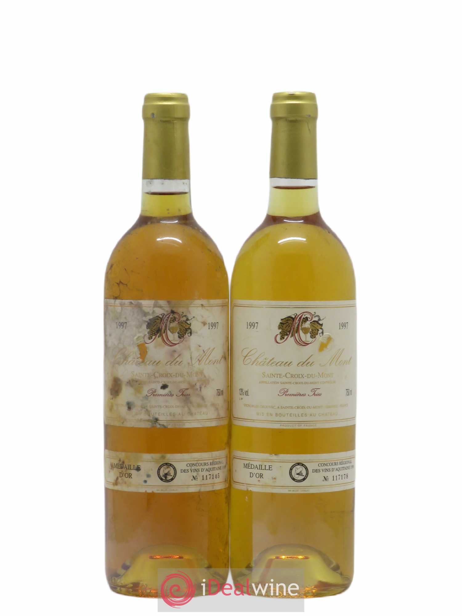 Sainte-Croix-du-Mont Château du Mont 1997 - Lotto di 2 bottiglie - 0