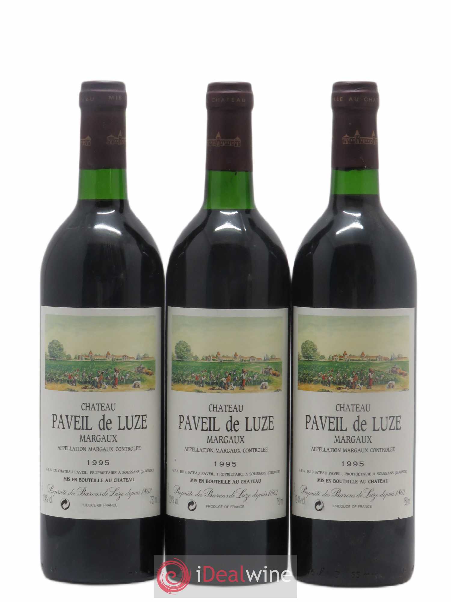 Château Paveil de Luze Cru Bourgeois 1995 - Lot de 6 bouteilles - 2