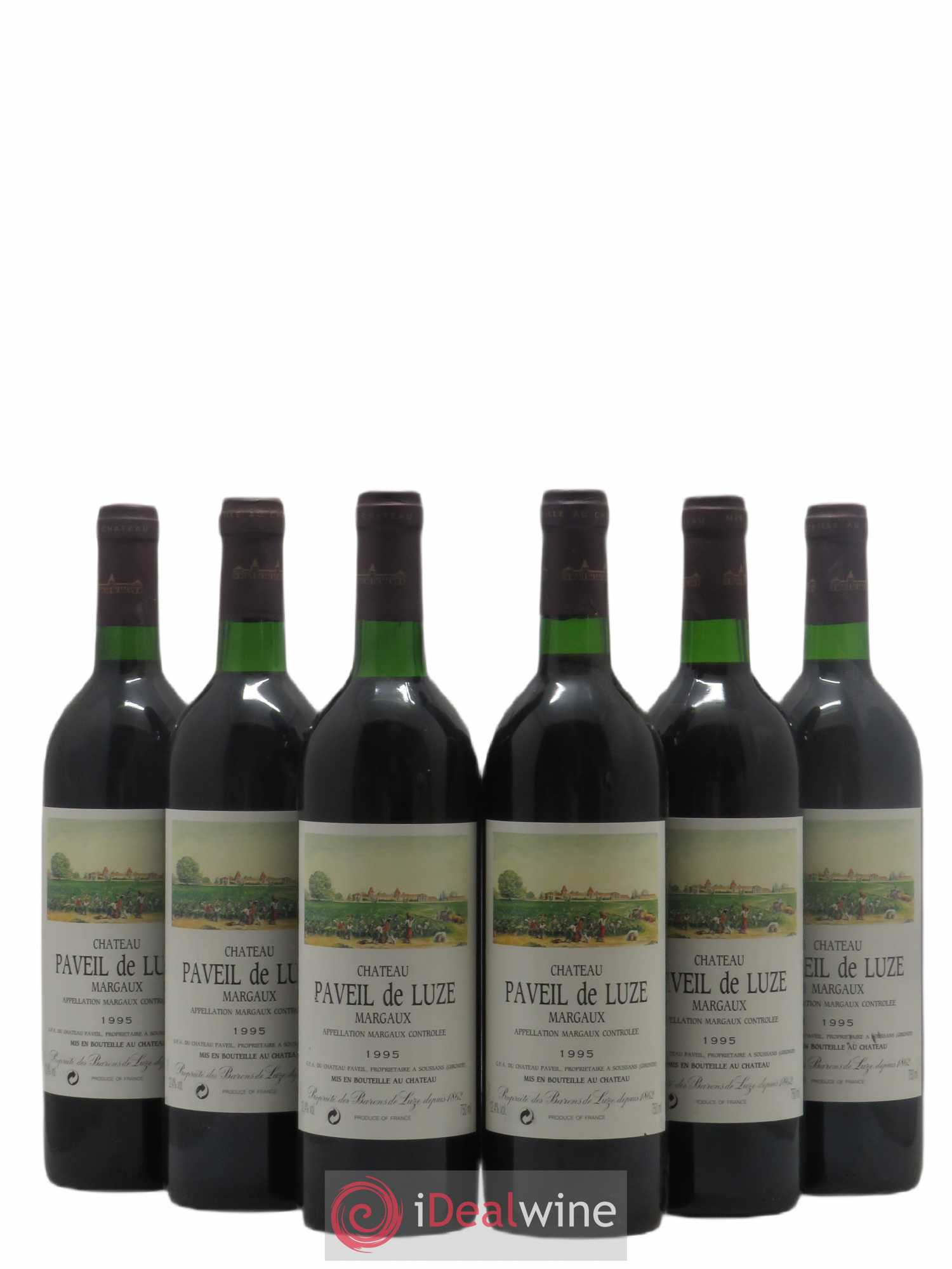 Château Paveil de Luze Cru Bourgeois 1995 - Lot de 6 bouteilles - 0