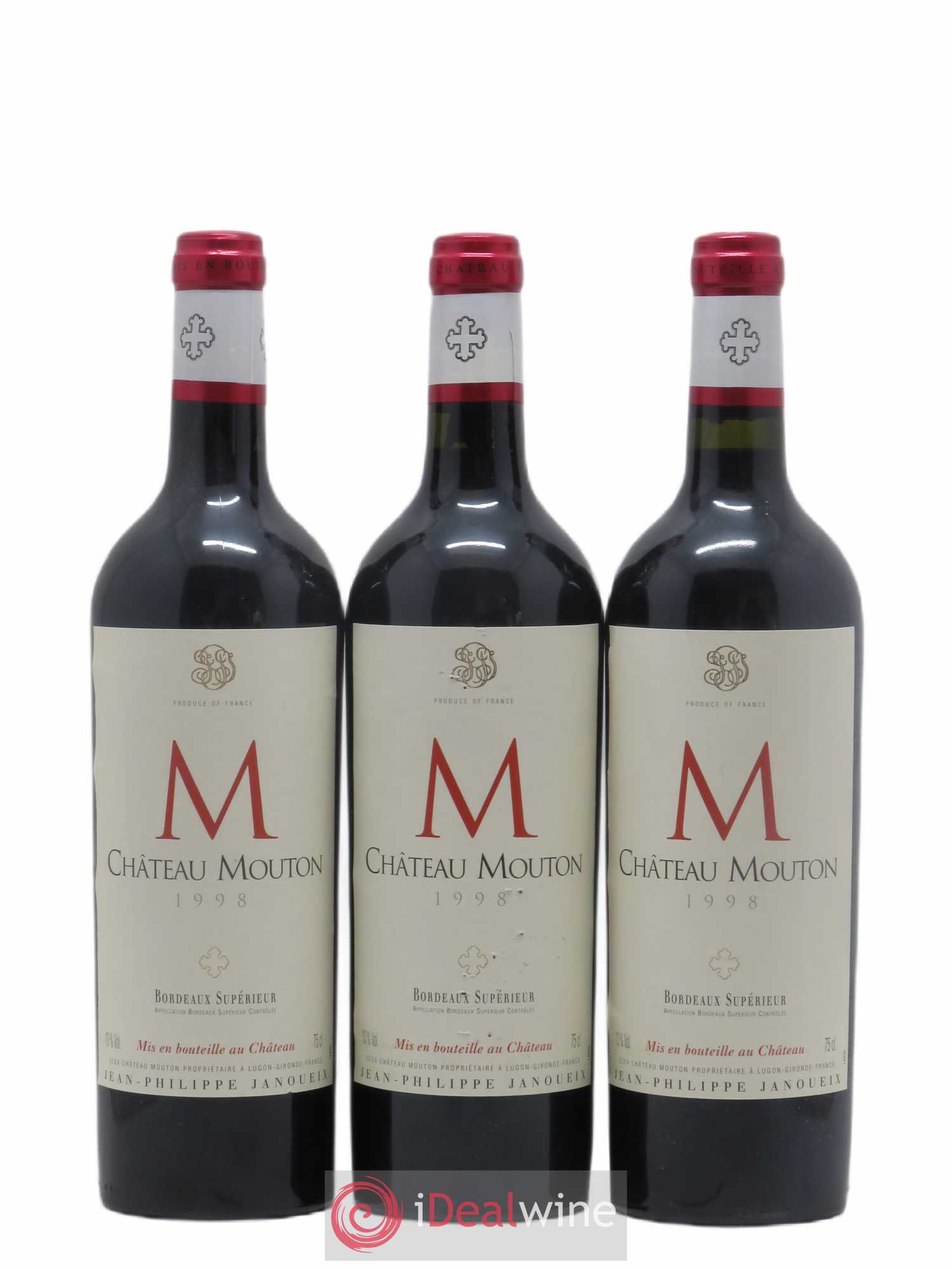 Bordeaux Supérieur Château Mouton 1998 - Lot de 6 bouteilles - 2