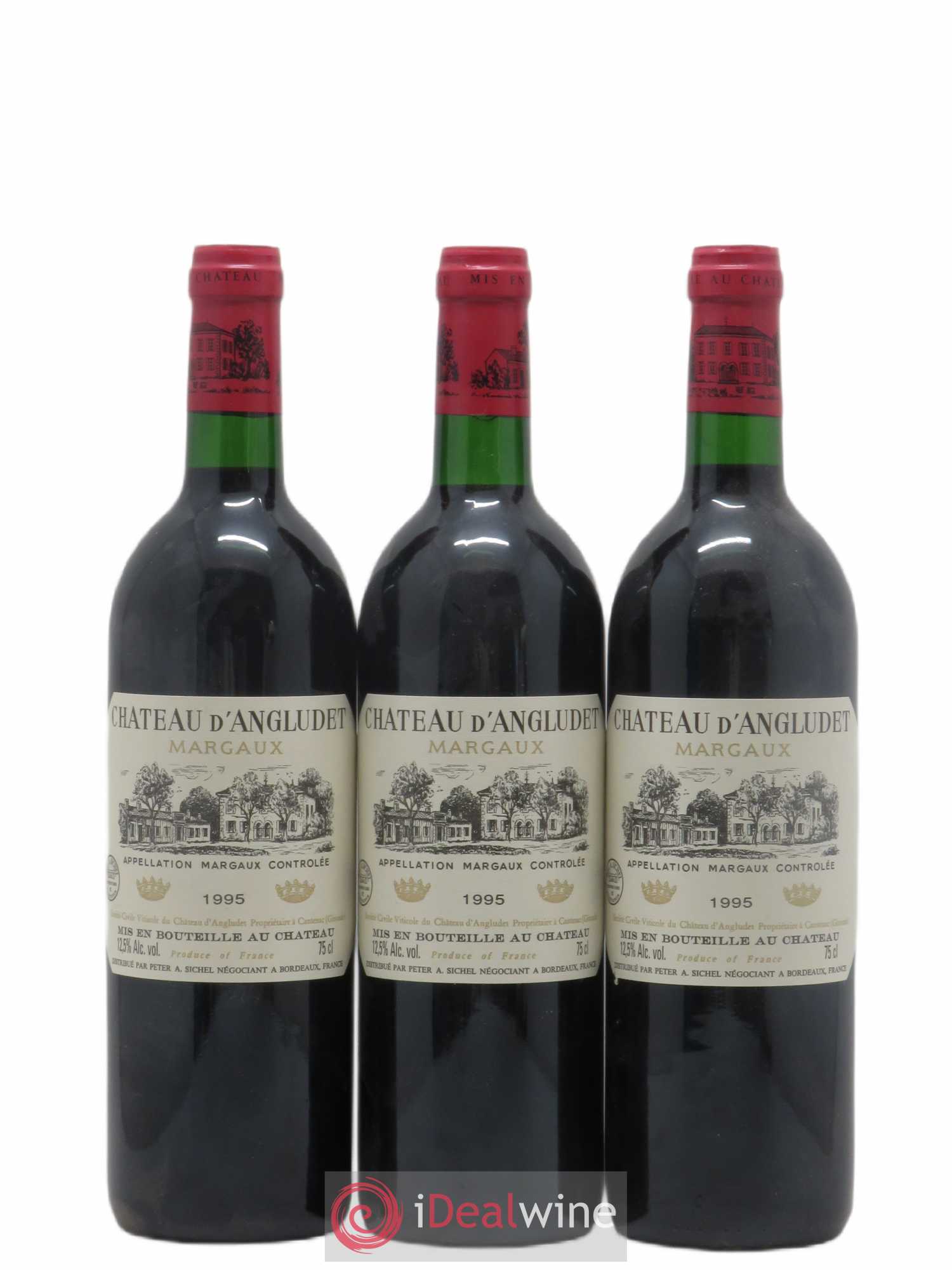 Château d' Angludet Cru Bourgeois 1995 - Lot de 6 bouteilles - 1