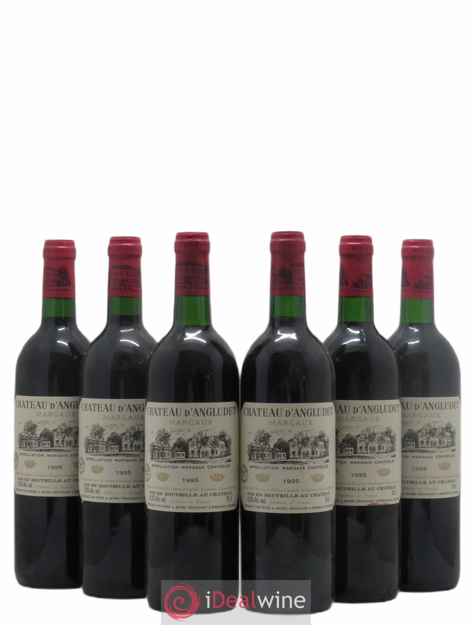 Château d' Angludet Cru Bourgeois 1995 - Lot de 6 bouteilles - 0