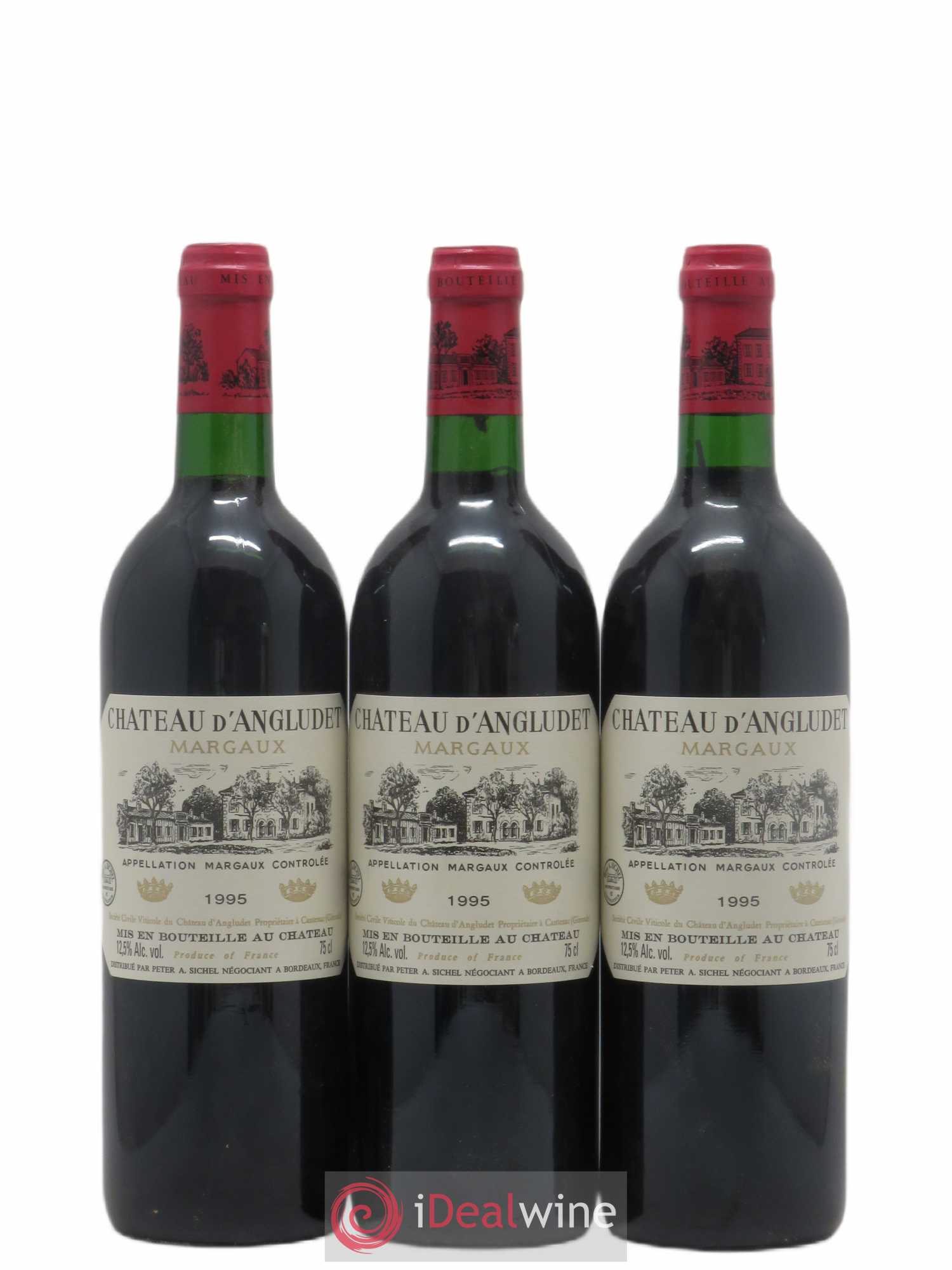 Château d' Angludet Cru Bourgeois 1995 - Lot de 3 bouteilles - 0