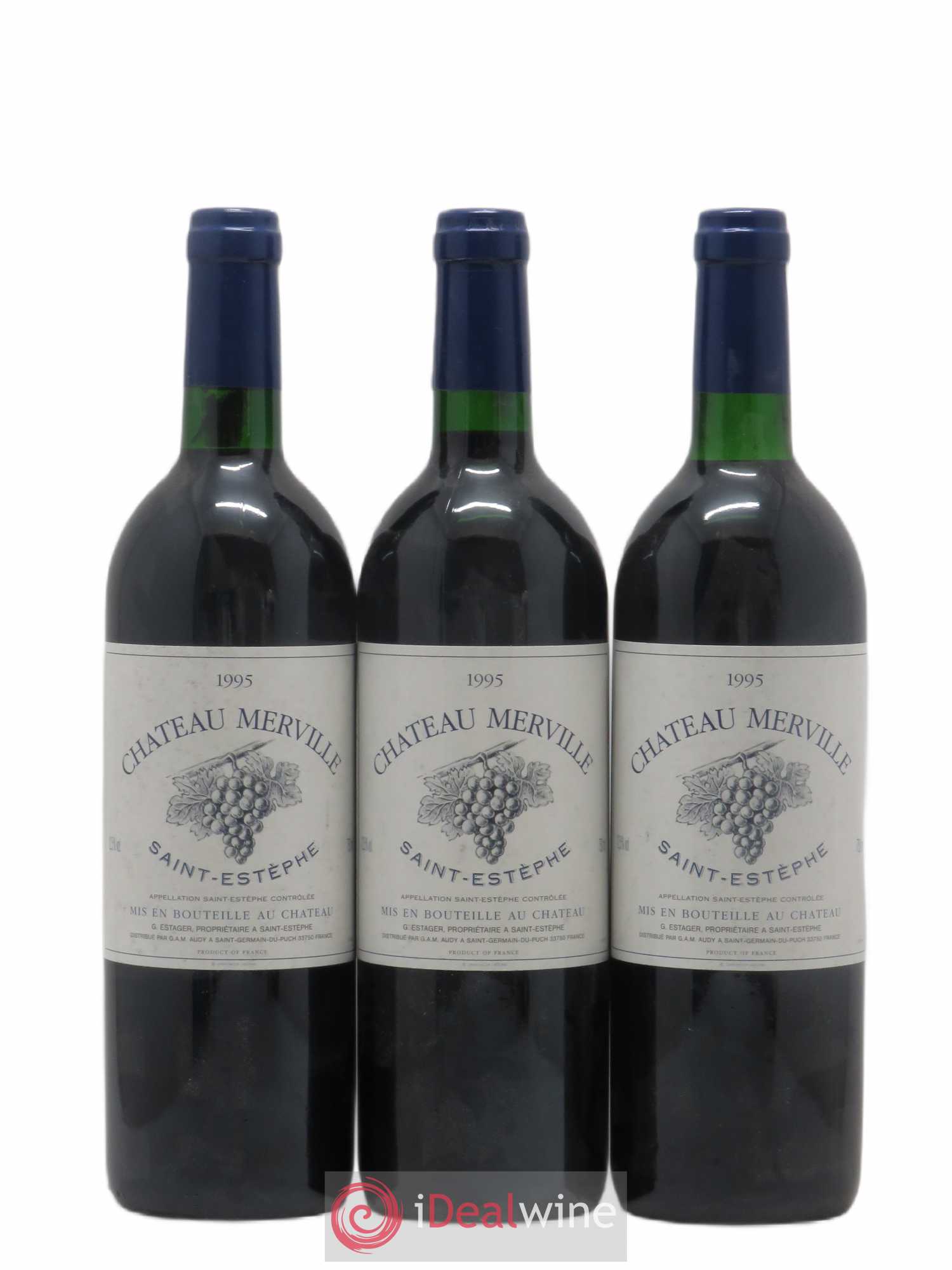 Saint-Estèphe Chateau Merville (sans prix de réserve) 1995 - Posten von 6 Flaschen - 1