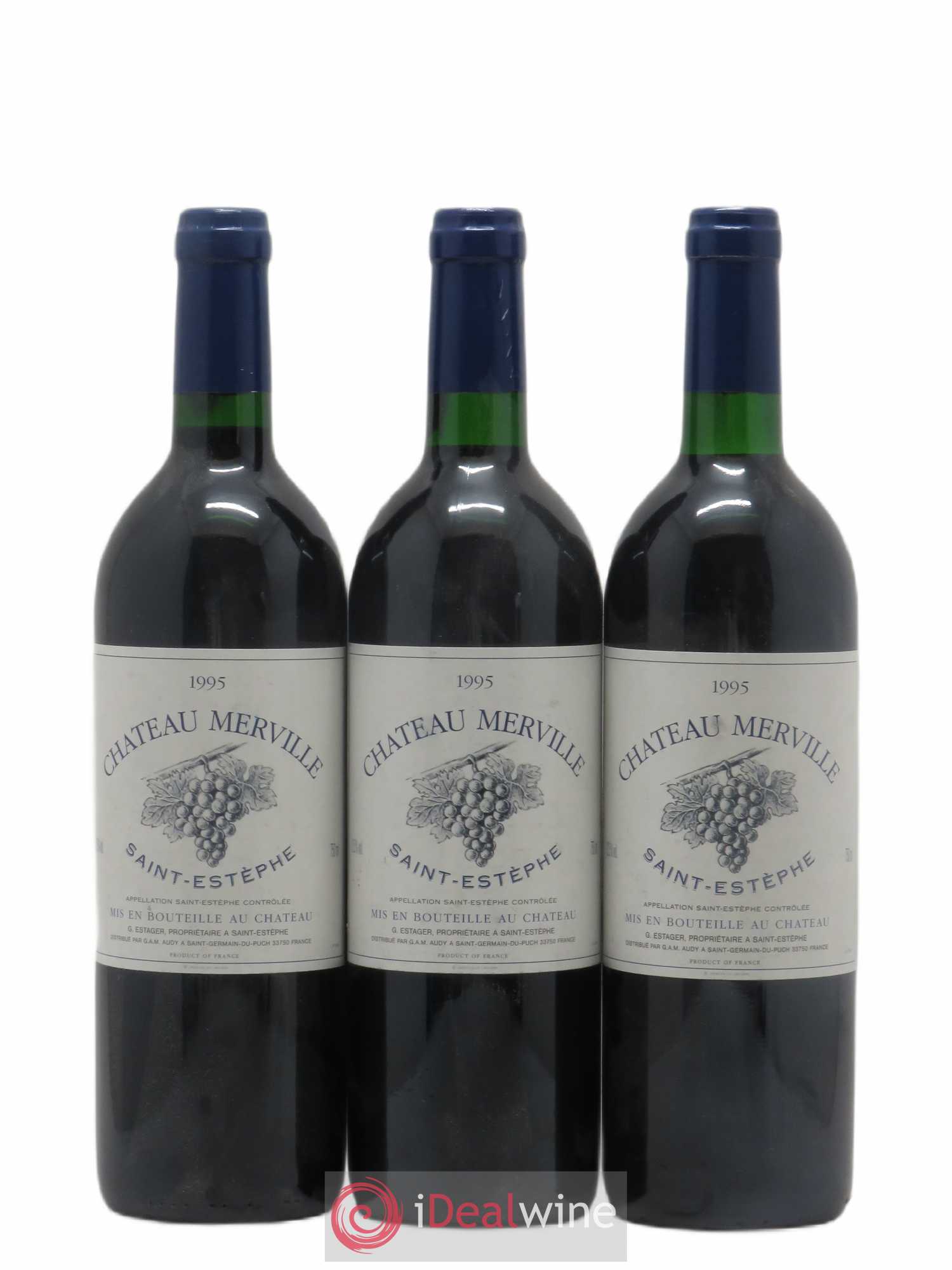 Saint-Estèphe Chateau Merville (sans prix de réserve) 1995 - Posten von 6 Flaschen - 2