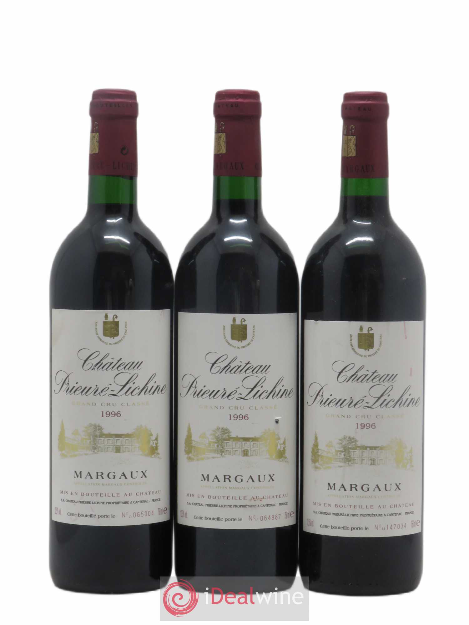 Château Prieuré Lichine 4ème Grand Cru Classé 1996 - Lot de 6 bouteilles - 1