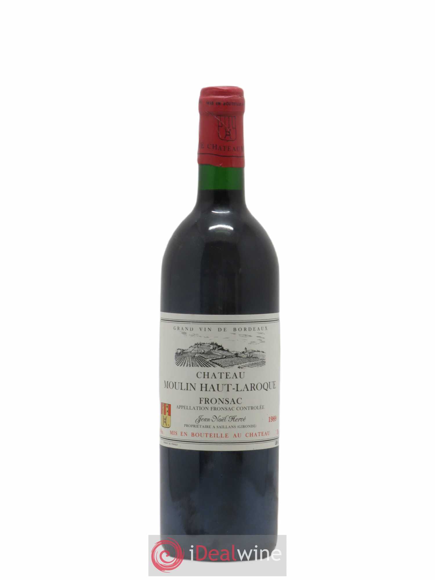 Fronsac Moulin Haut Laroque 1989 - Posten von 1 Flasche - 0