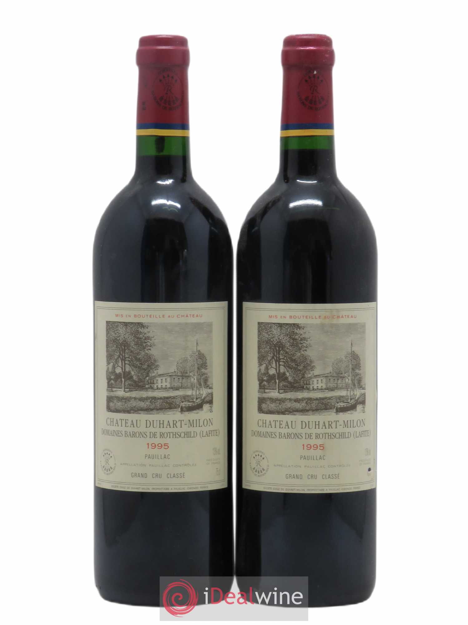 Château Duhart-Milon 4ème Grand Cru Classé (sans prix de réserve) 1995 - Lot de 2 bouteilles - 0