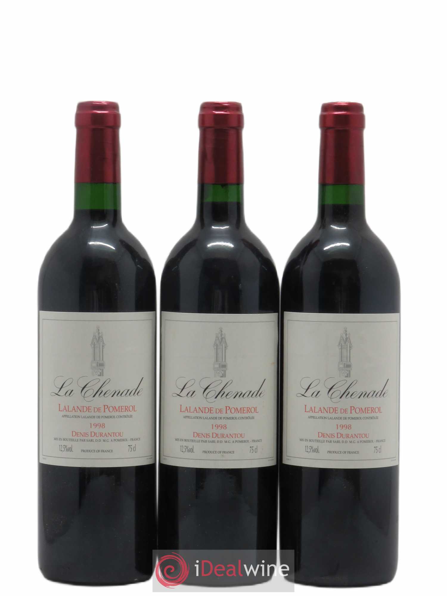 Lalande-de-Pomerol La Chanade 1998 - Lot de 3 bouteilles - 0