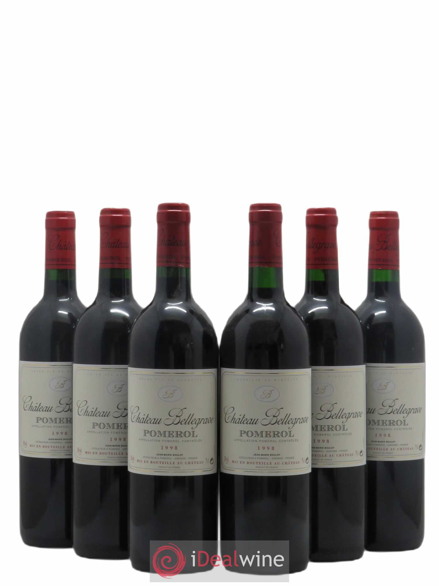 Château Bellegrave (sans prix de réserve) 1998 - Lot de 6 bouteilles - 0