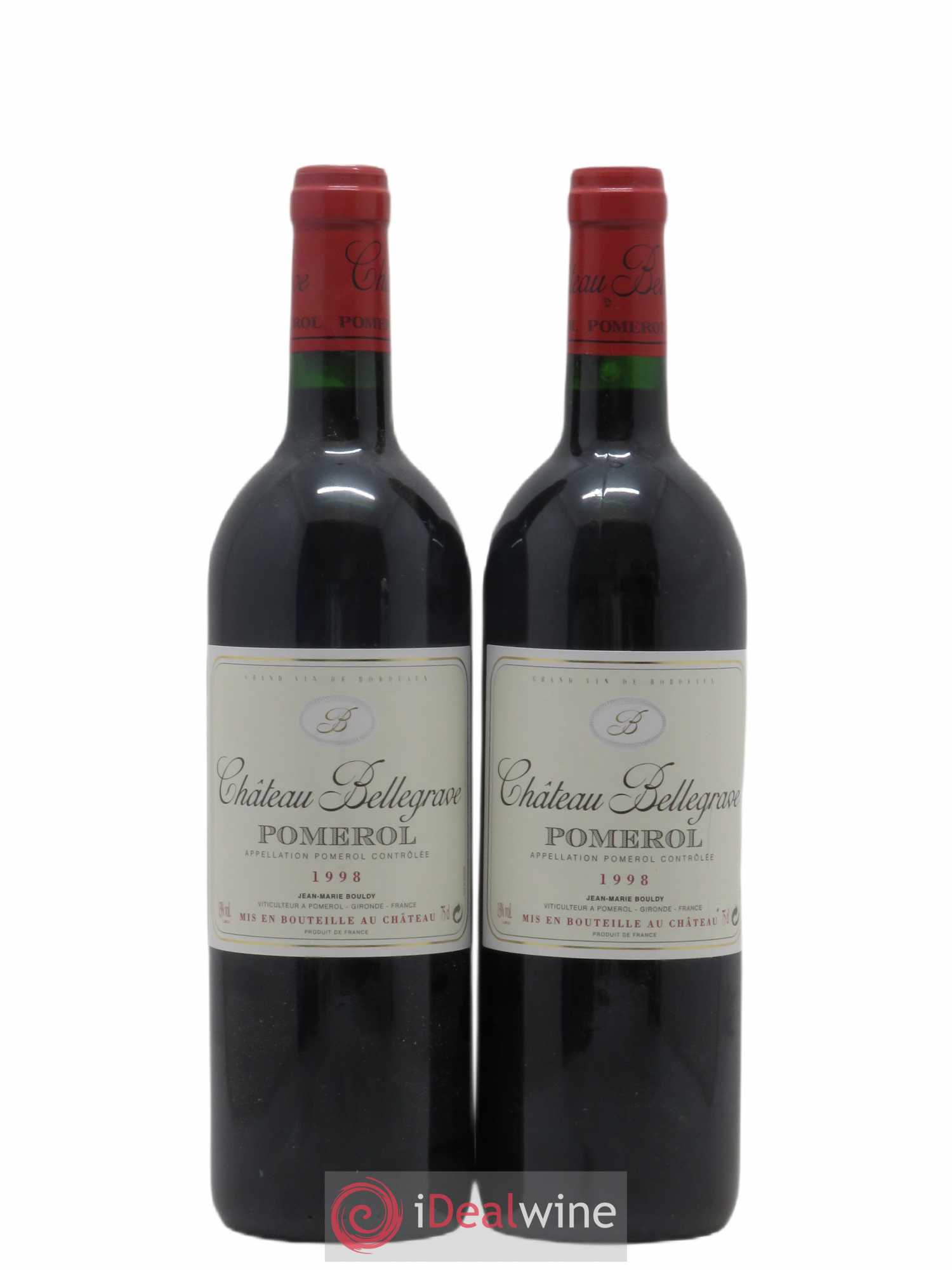 Château Bellegrave 1998 - Lot de 2 bouteilles - 0