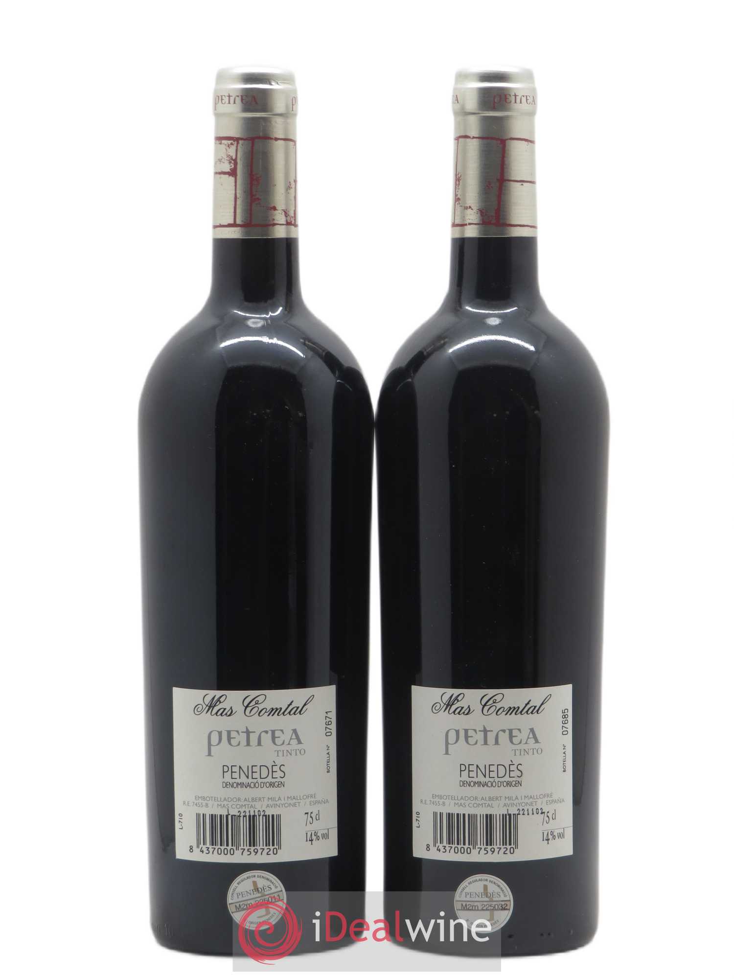 Penedes Petrea Mas Comtal (sans prix de réserve) 2000 - Posten von 2 Flaschen - 1