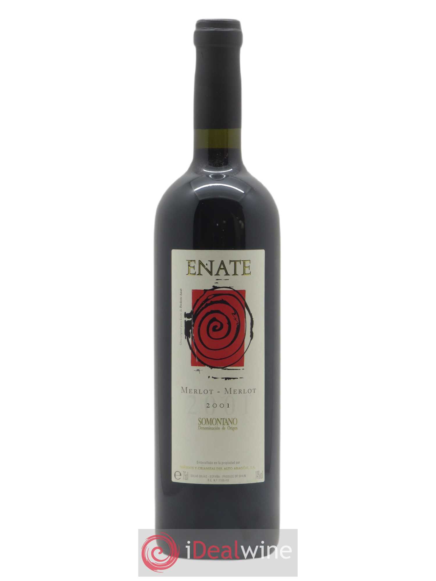 Espagne Somontano DO Merlot Merlot Enate (sans prix de réserve) 2001 - Posten von 1 Flasche - 0