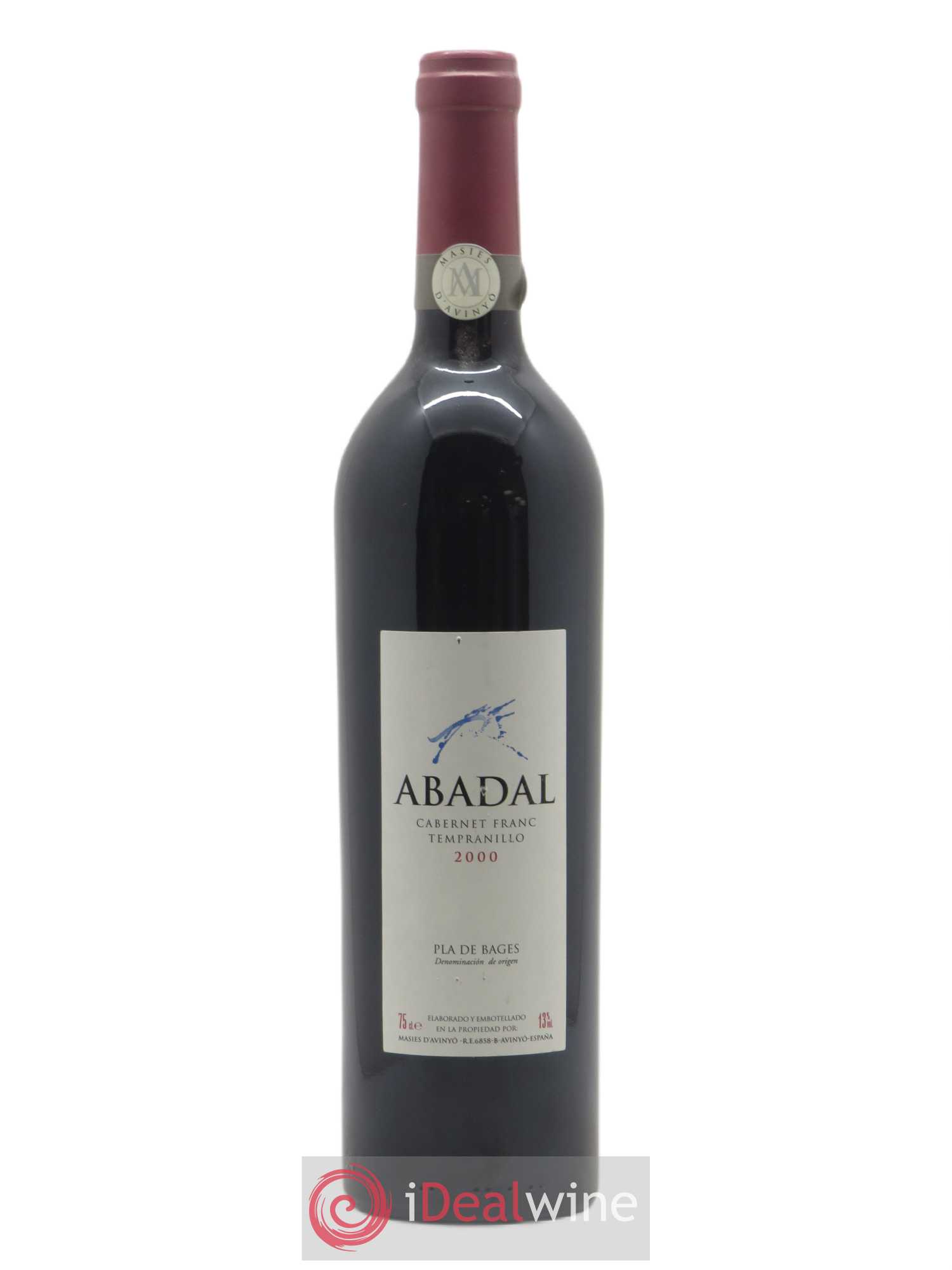 Espagne Pla Da Bages DO Cabernet Franc Tempranillo Abadal Masies d'Avinyo 2000 - Posten von 1 Flasche - 0