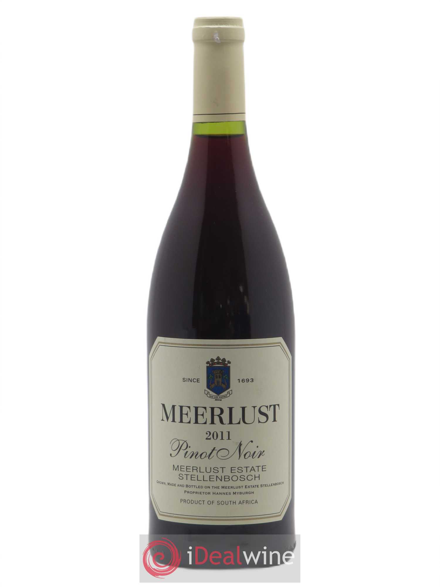 Afrique du Sud Meerlust estate Stellenbosch Pinot Noir 2011 - Posten von 1 Flasche - 0