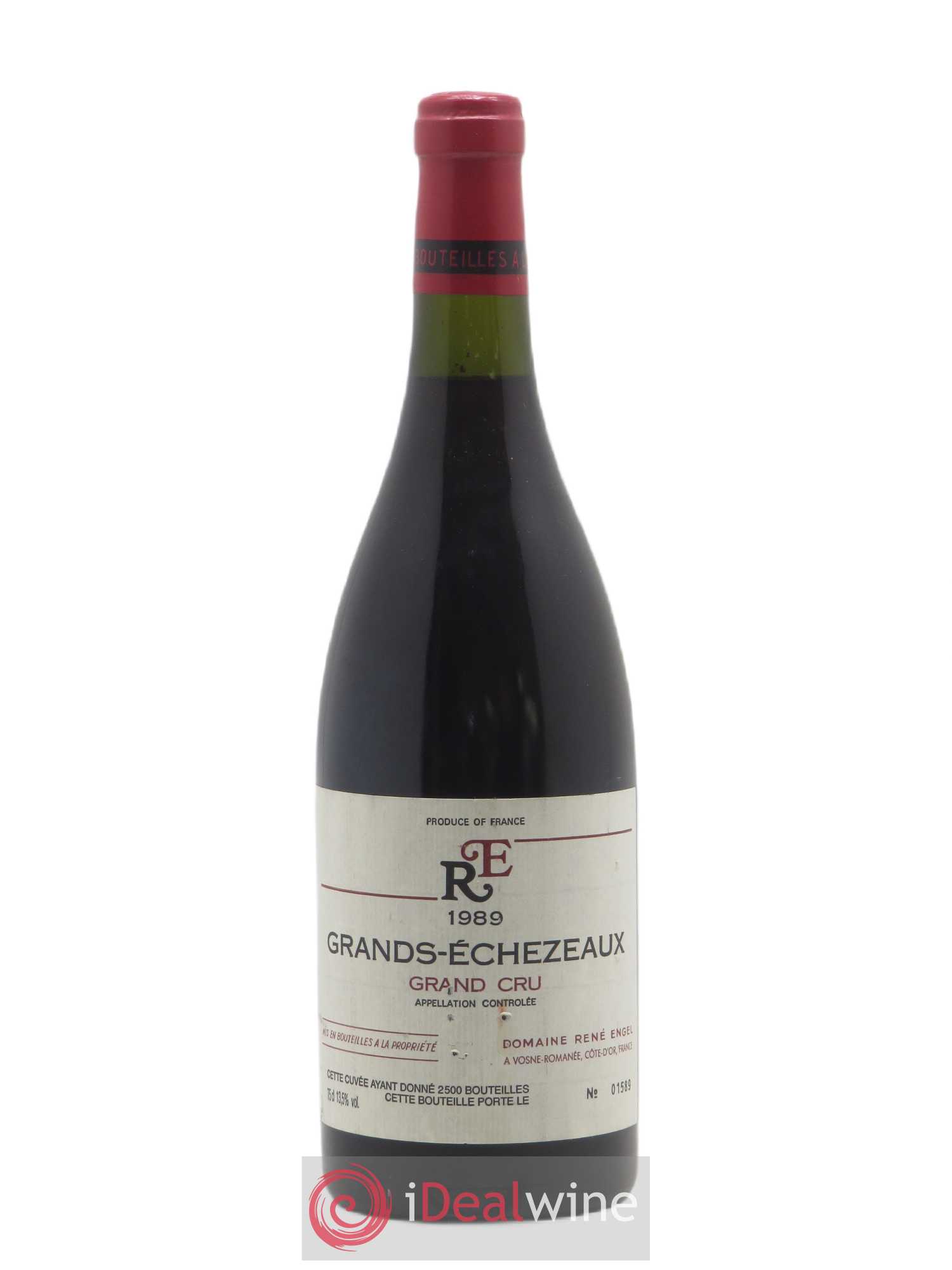 Grands-Echezeaux Grand Cru Domaine René Engel - Domaine Eugénie 1989 - Lot de 1 bouteille - 0