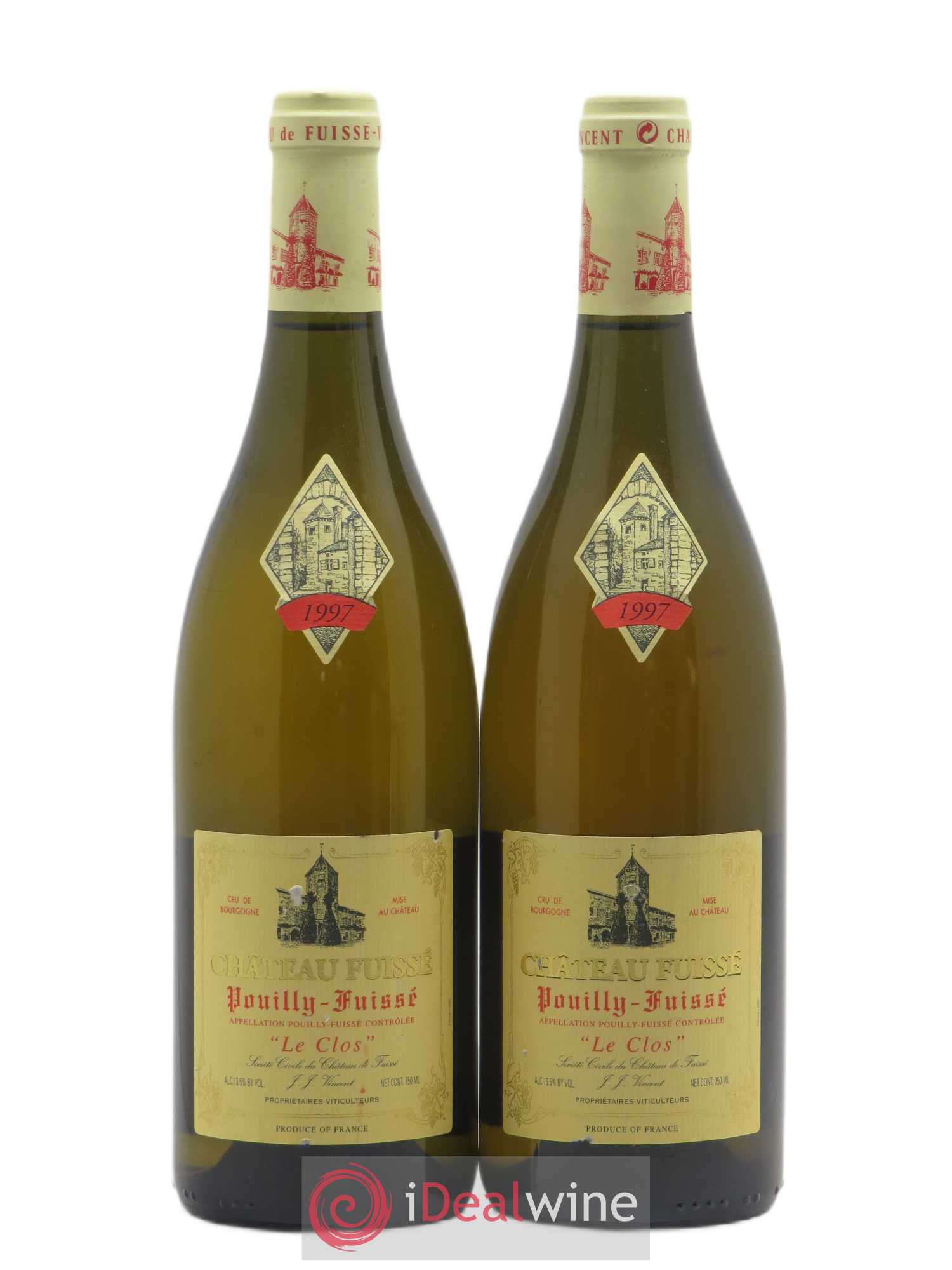 Pouilly-Fuissé Château Fuissé le Clos 1997 - Lot de 2 bouteilles - 0