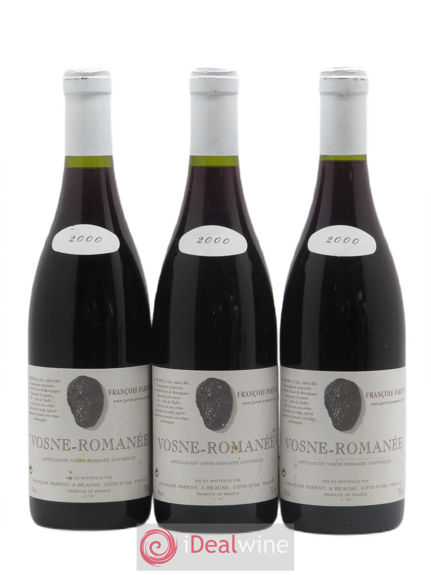 Vosne-Romanée François Parent 2000 - Lot de 3 bouteilles - 0