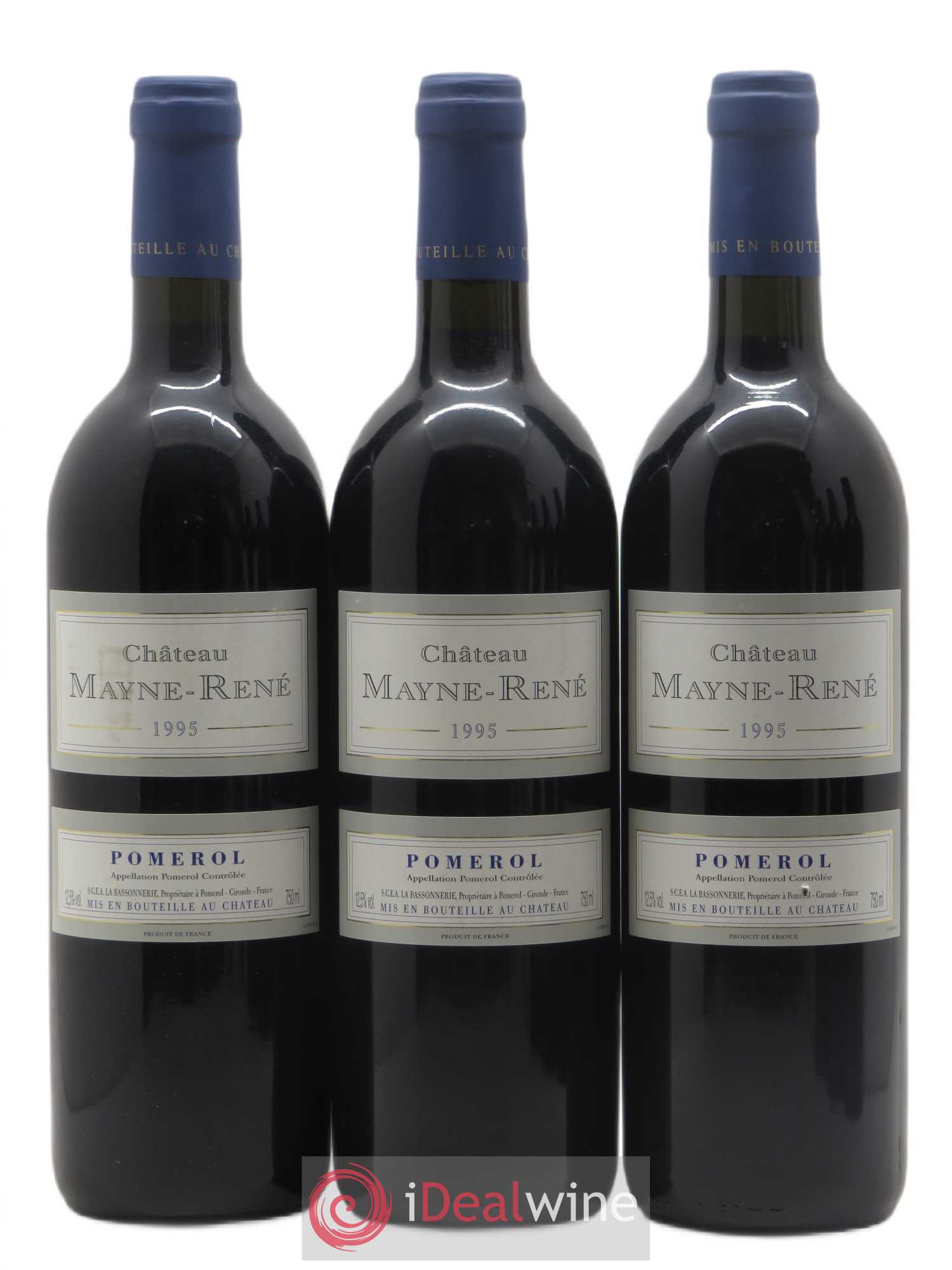 Pomerol Château Mayne René 1995 - Lot de 6 bouteilles - 1