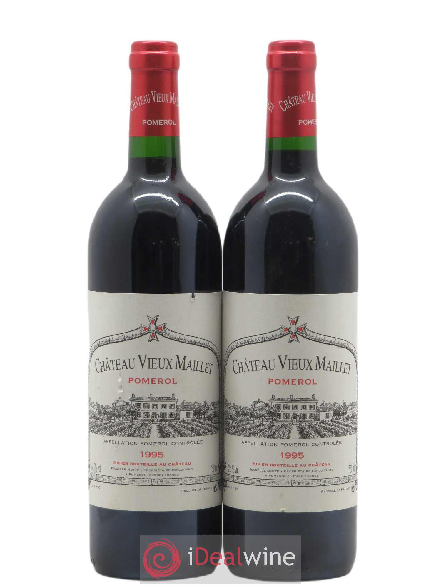 Château Vieux Maillet 1995 - Lot de 2 bouteilles - 0