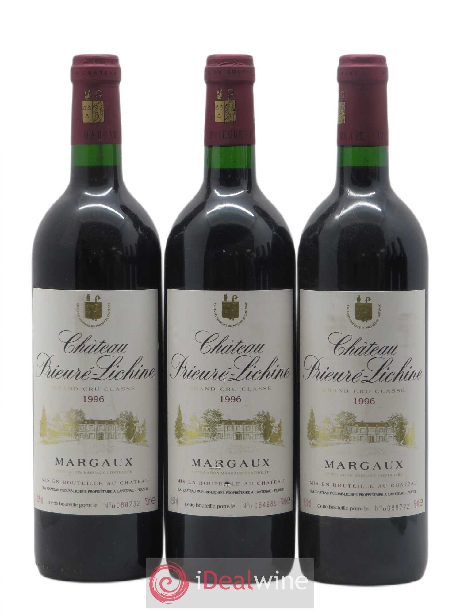Château Prieuré Lichine 4ème Grand Cru Classé 1996 - Lotto di 6 bottiglie - 1