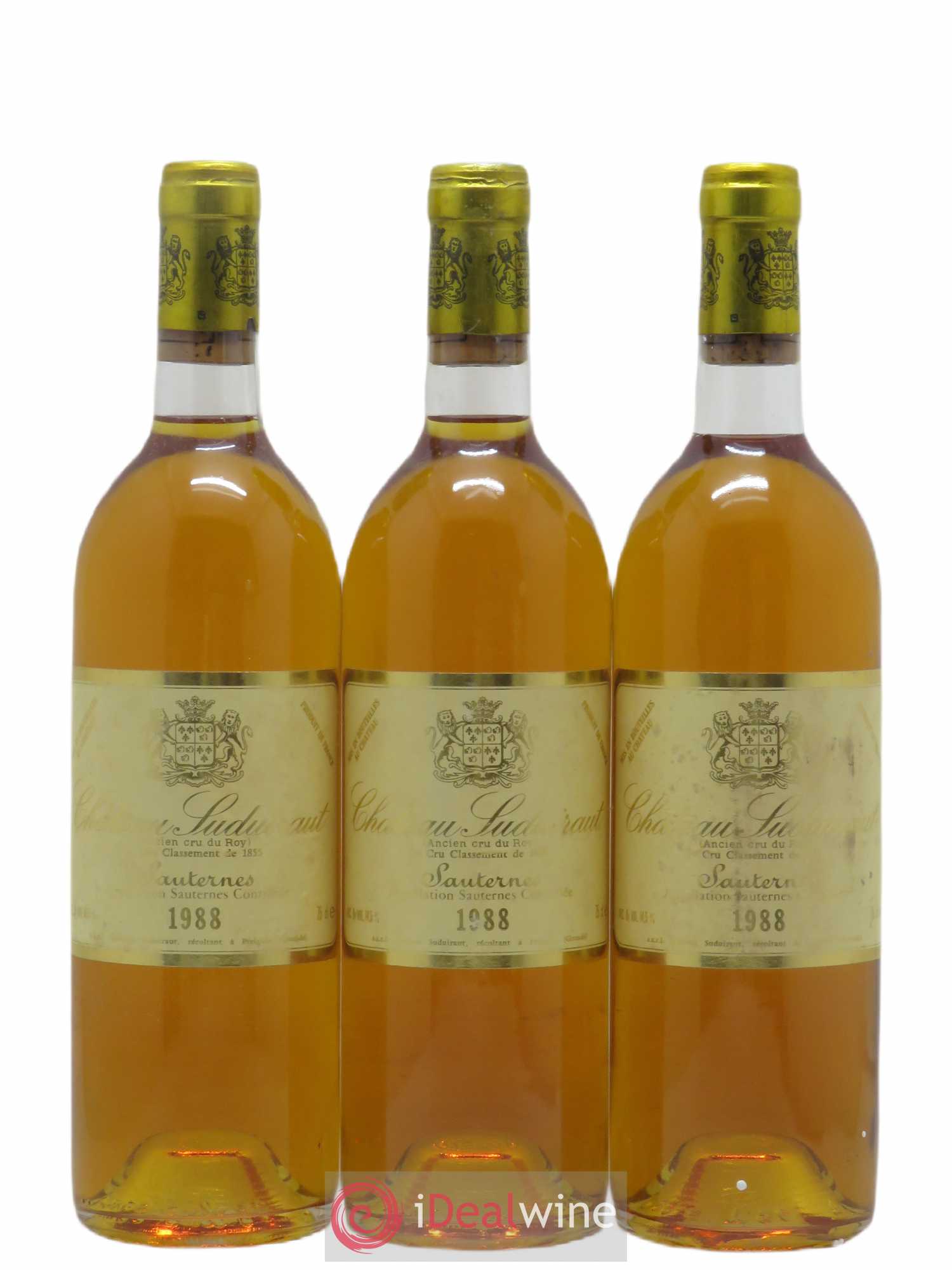 Château Suduiraut 1er Grand Cru Classé 1988 - Lotto di 3 bottiglie - 0