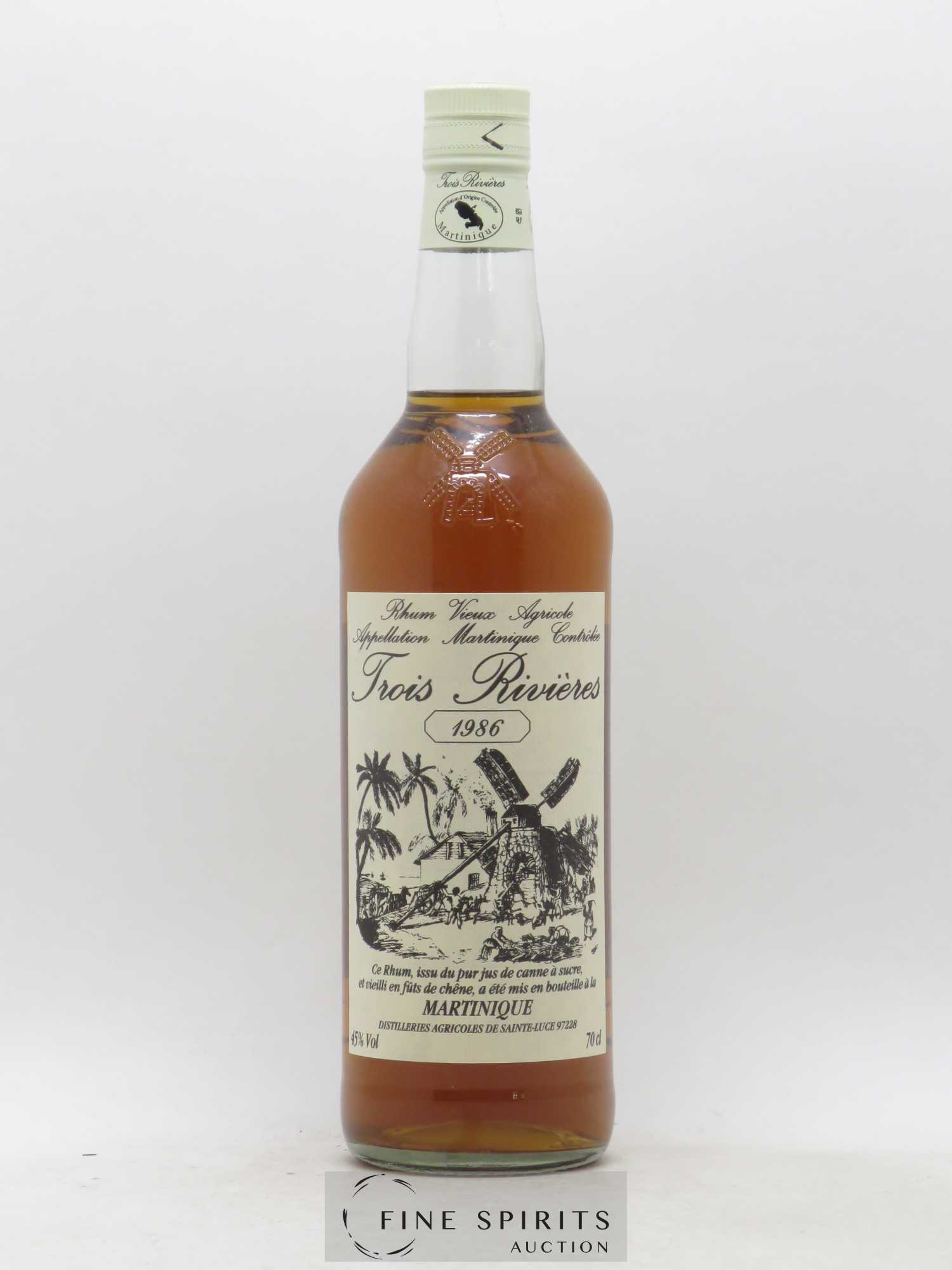 Trois Rivières 1986 Of. bottled 1996 - Posten von 1 Flasche - 1