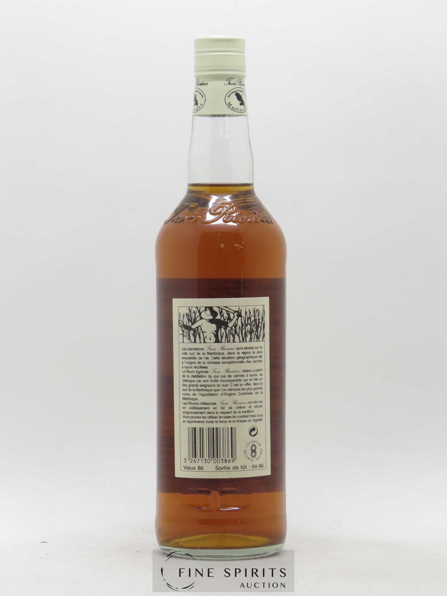 Trois Rivières 1986 Of. bottled 1996 - Posten von 1 Flasche - 2