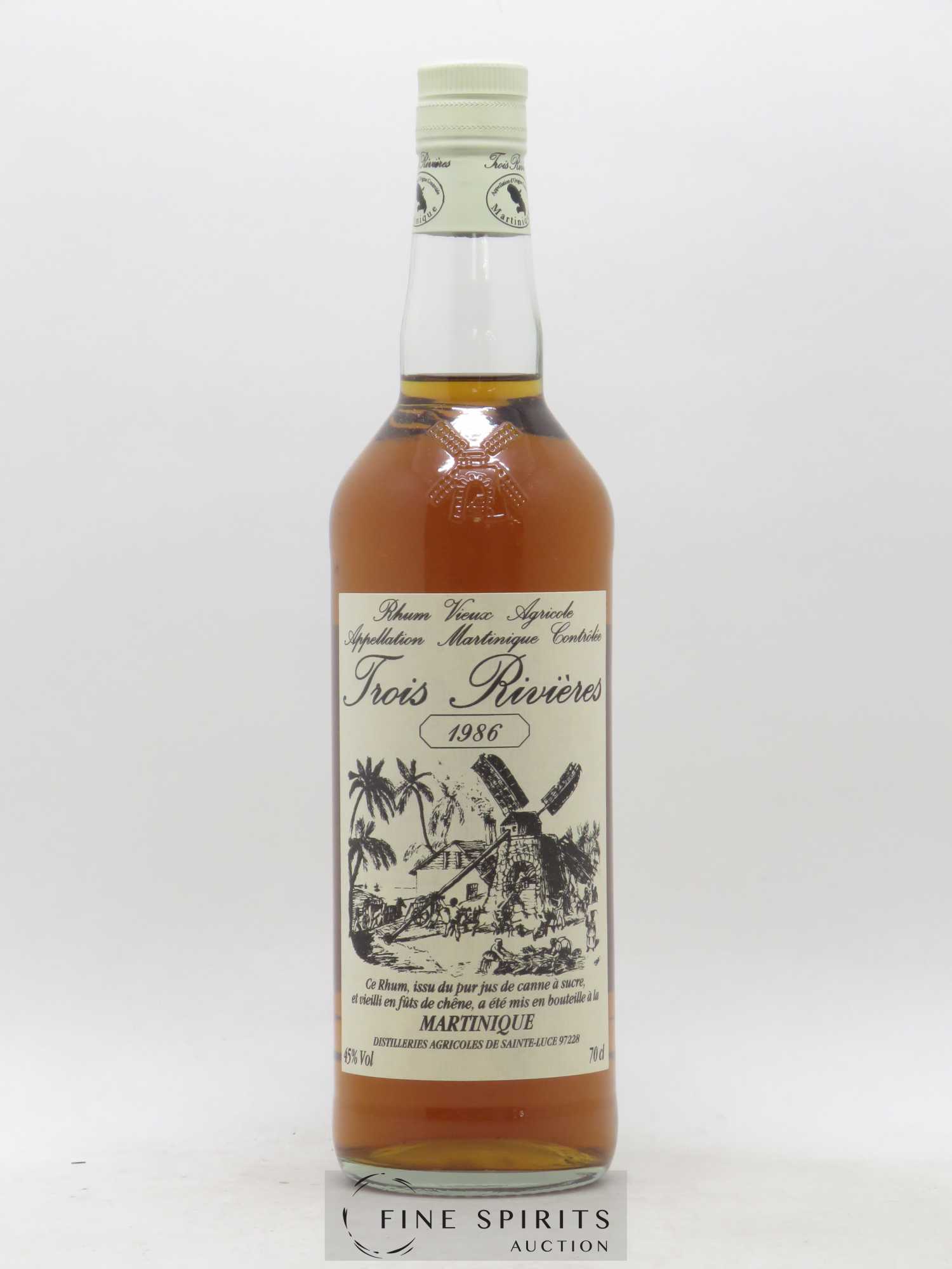 Trois Rivières 1986 Of. bottled 1996 - Posten von 1 Flasche - 1