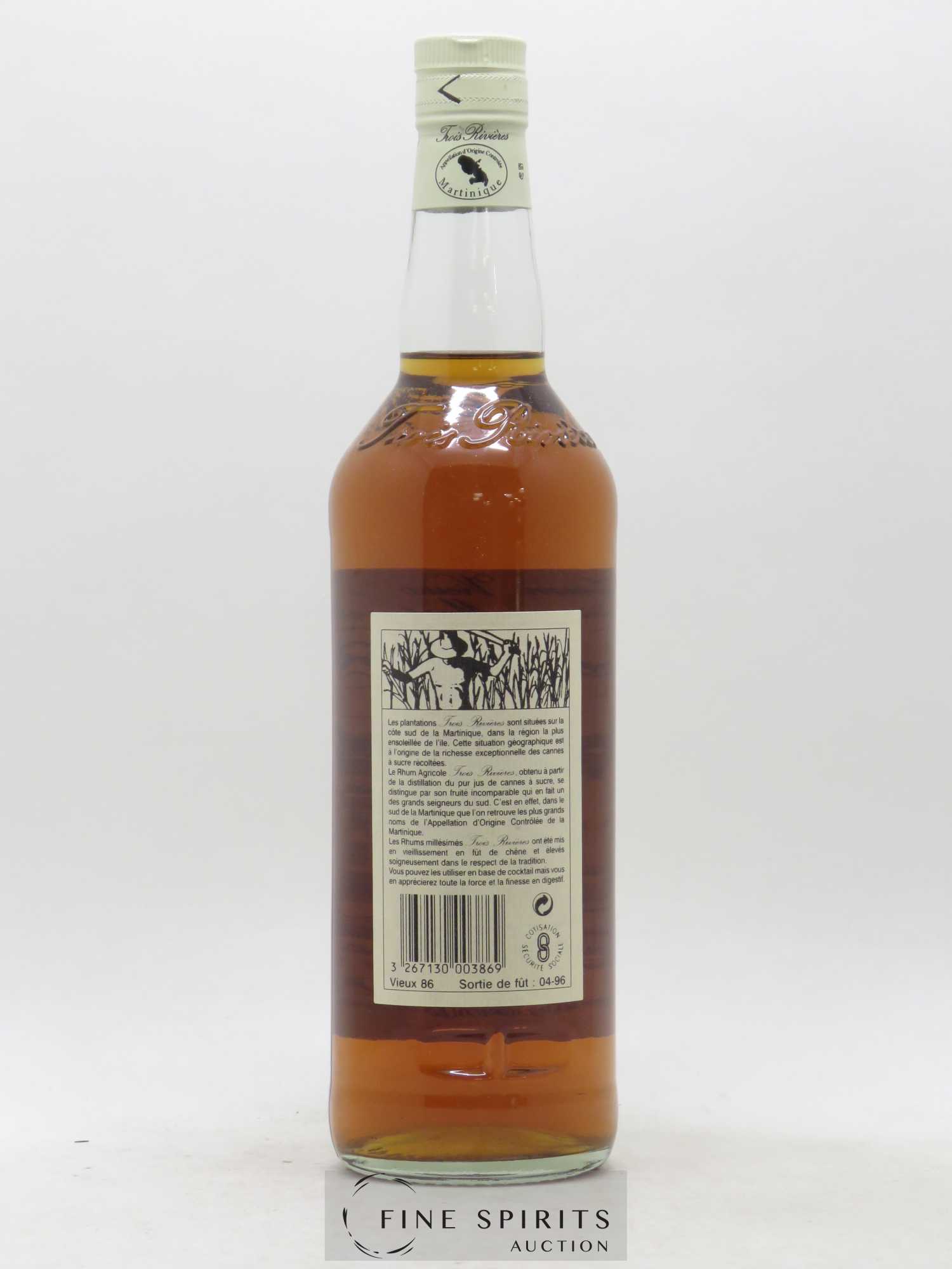 Trois Rivières 1986 Of. bottled 1996 - Posten von 1 Flasche - 2