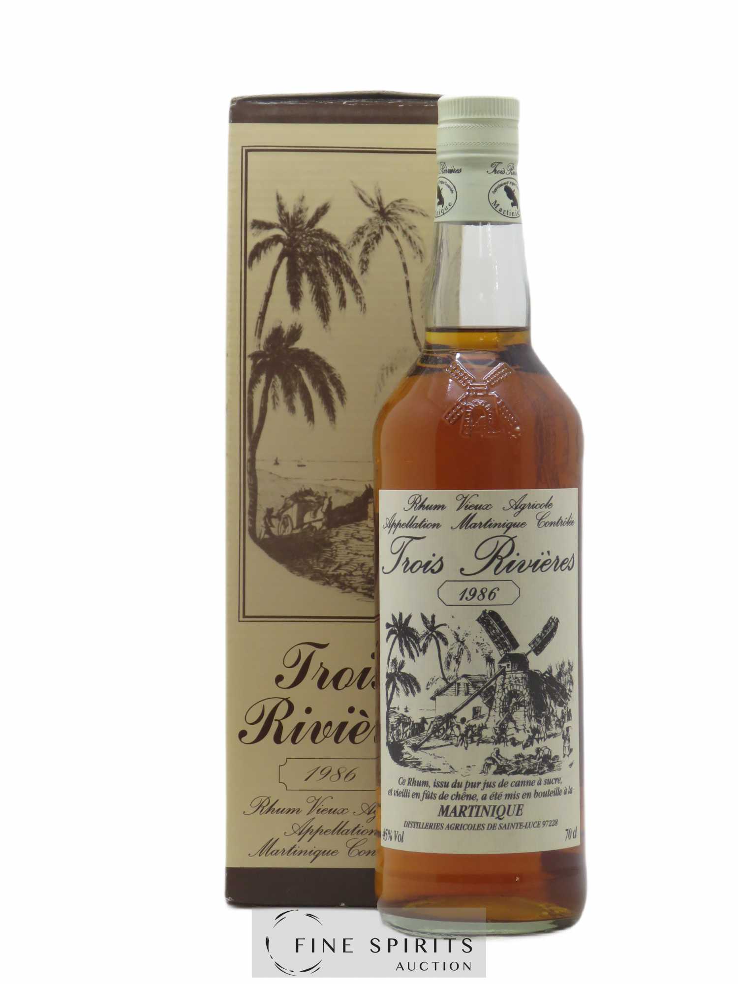 Trois Rivières 1986 Of. bottled 1996 - Posten von 1 Flasche - 0