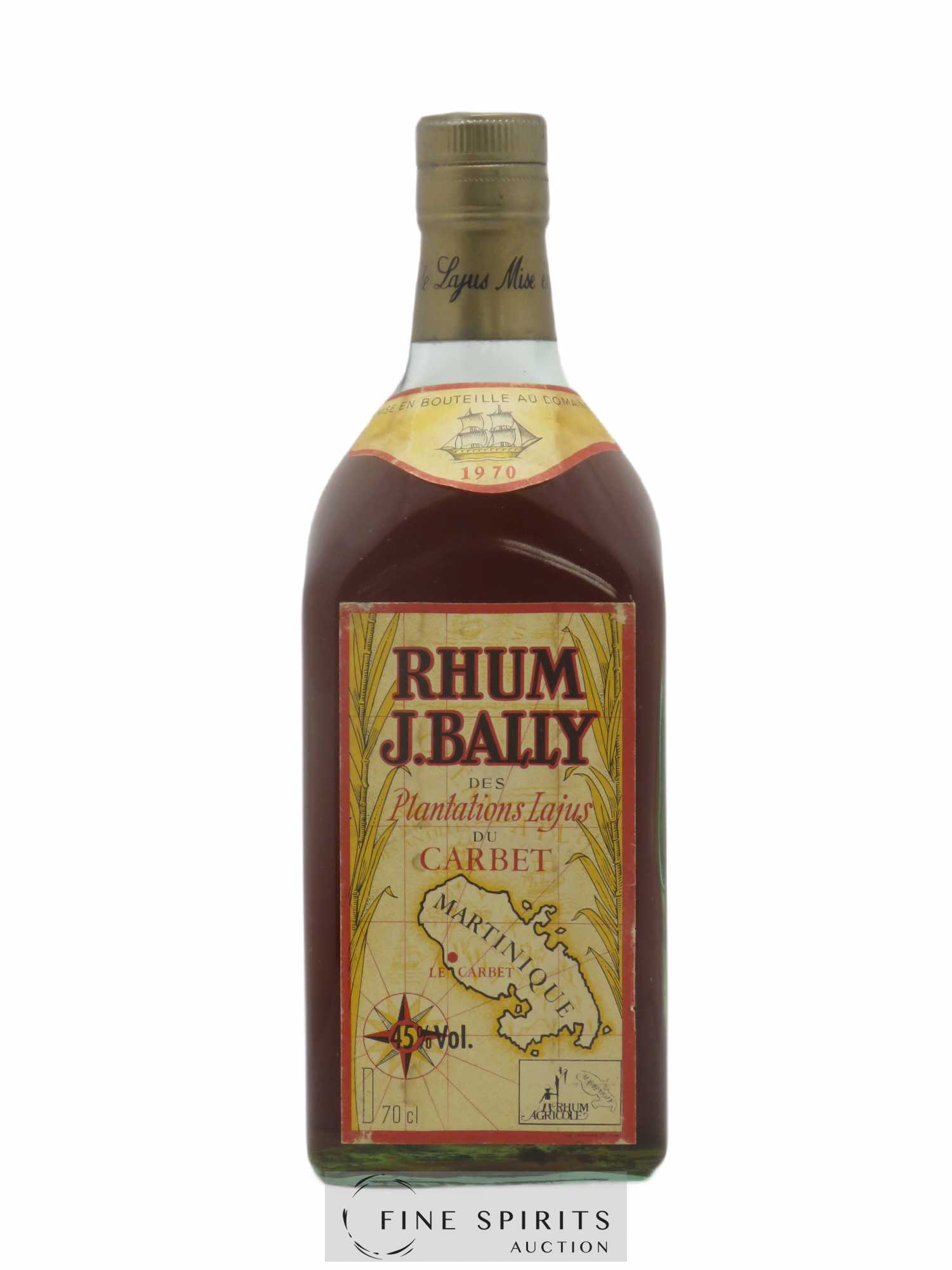 J. Bally 1970 Of. Plantations Lajus du Carbet - Lot de 1 bouteille - 0
