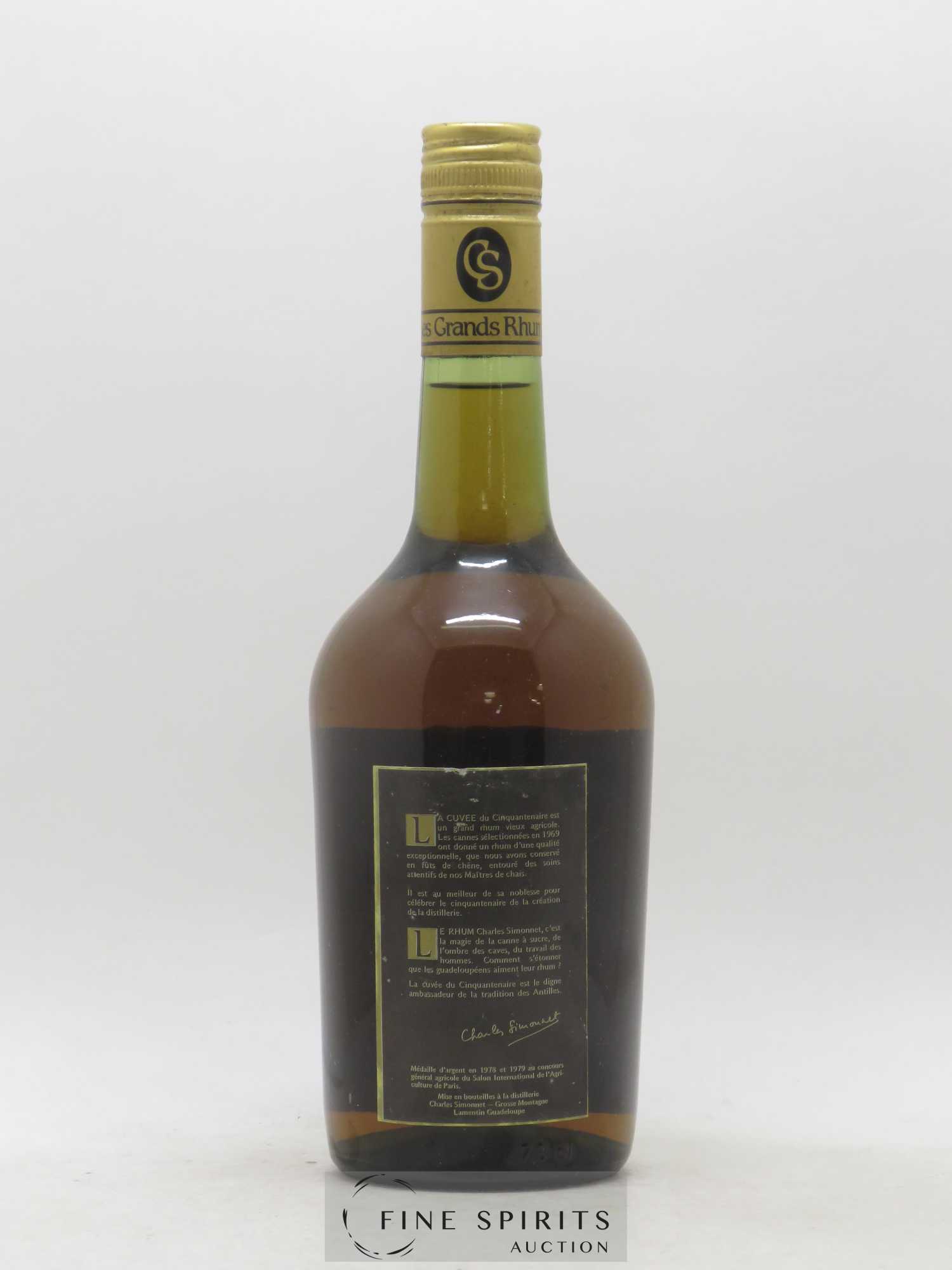 Charles Simonnet 1969 Of. Cuvée du Cinquentenaire Les Grands Rhums - Lot de 1 bouteille - 1
