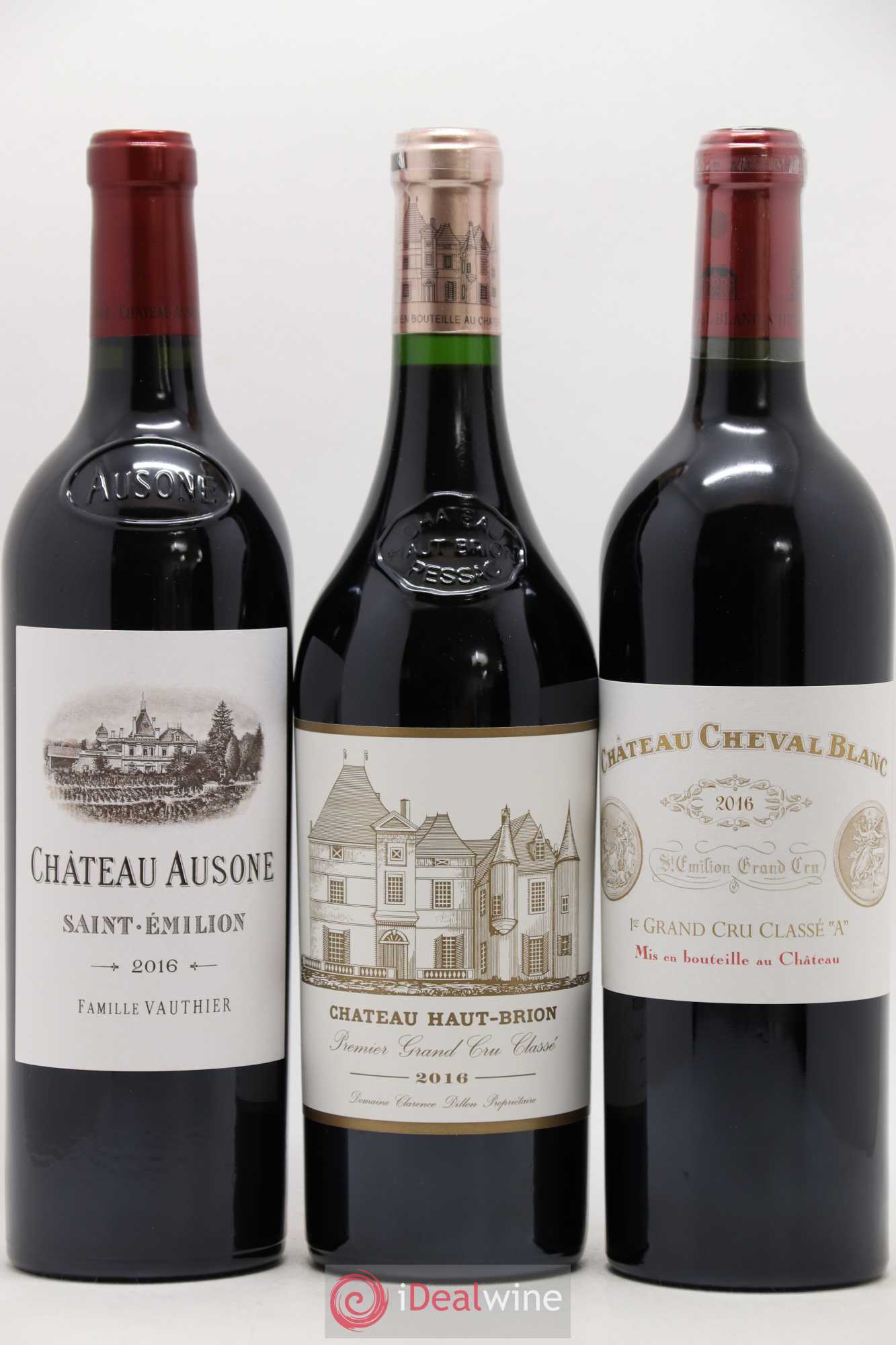 Caisse Collection Duclot Margaux,Yquem, Pétrus, Mission Haut Brion, Mouton Rothschild, Lafite Rothschild, Ausone, Haut Brion, Cheval Blanc 2016 - Posten von 9 Flaschen - 2