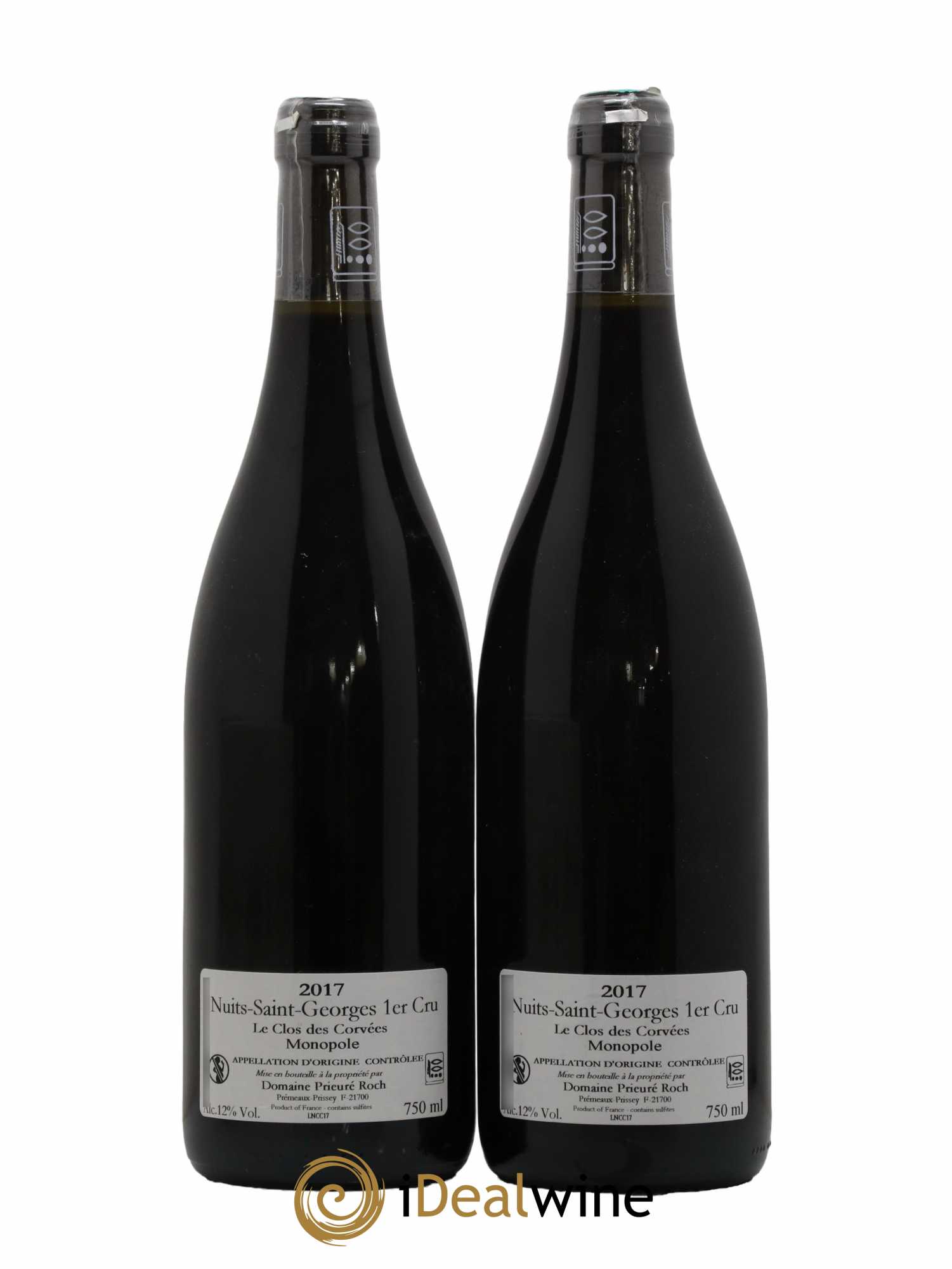Nuits-Saint-Georges 1er Cru Le Clos des Corvées Prieuré Roch 2017 - Lot de 2 bouteilles - 1