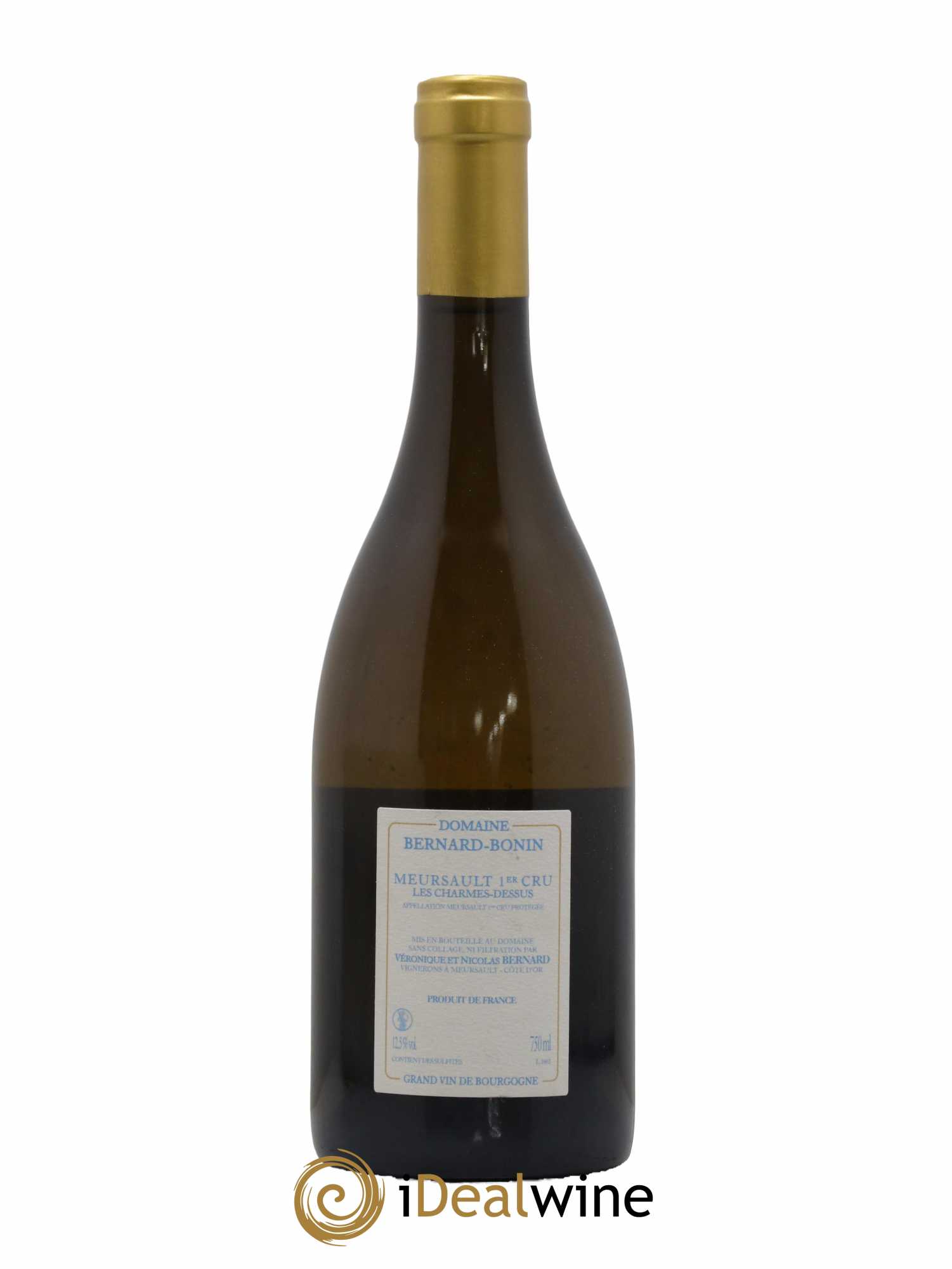 Meursault 1er Cru Les Charmes Dessus Bernard Bonin 2016 - Lot de 1 bouteille - 1