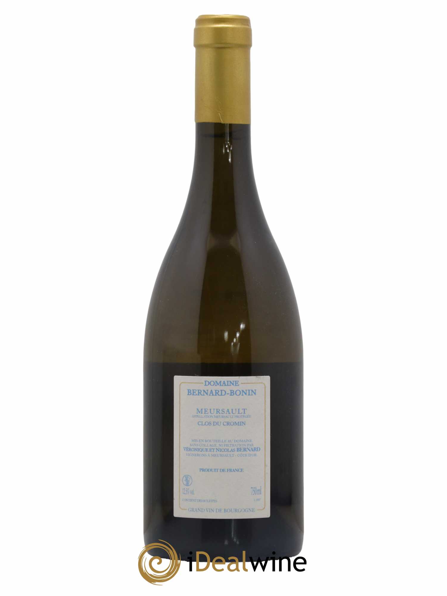 Meursault Clos du Cromin Bernard Bonin Le Pré De Manche 2018 - Lot de 1 bouteille - 1
