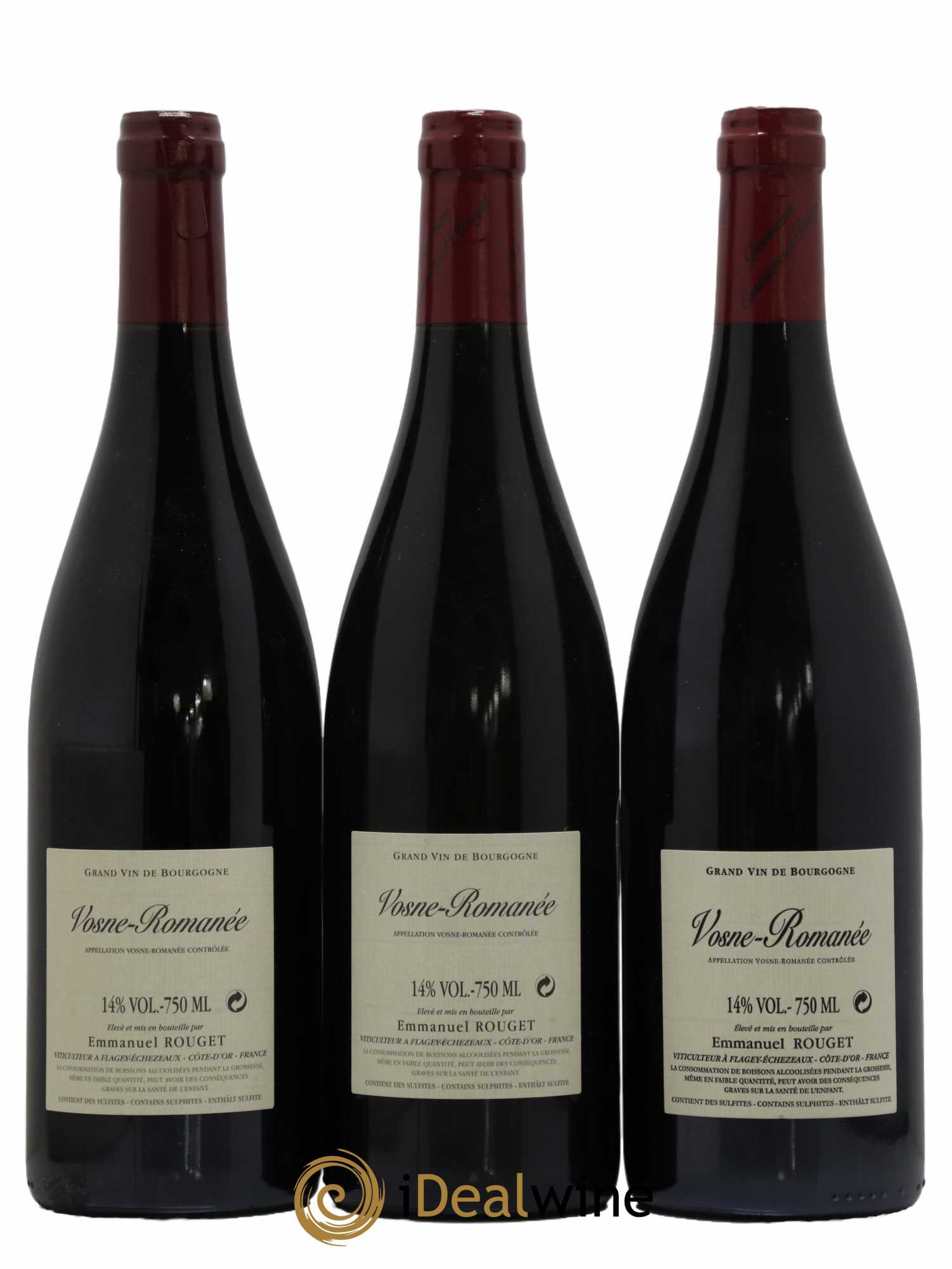 Vosne-Romanée Emmanuel Rouget 2018 - Lot of 3 bottles - 1