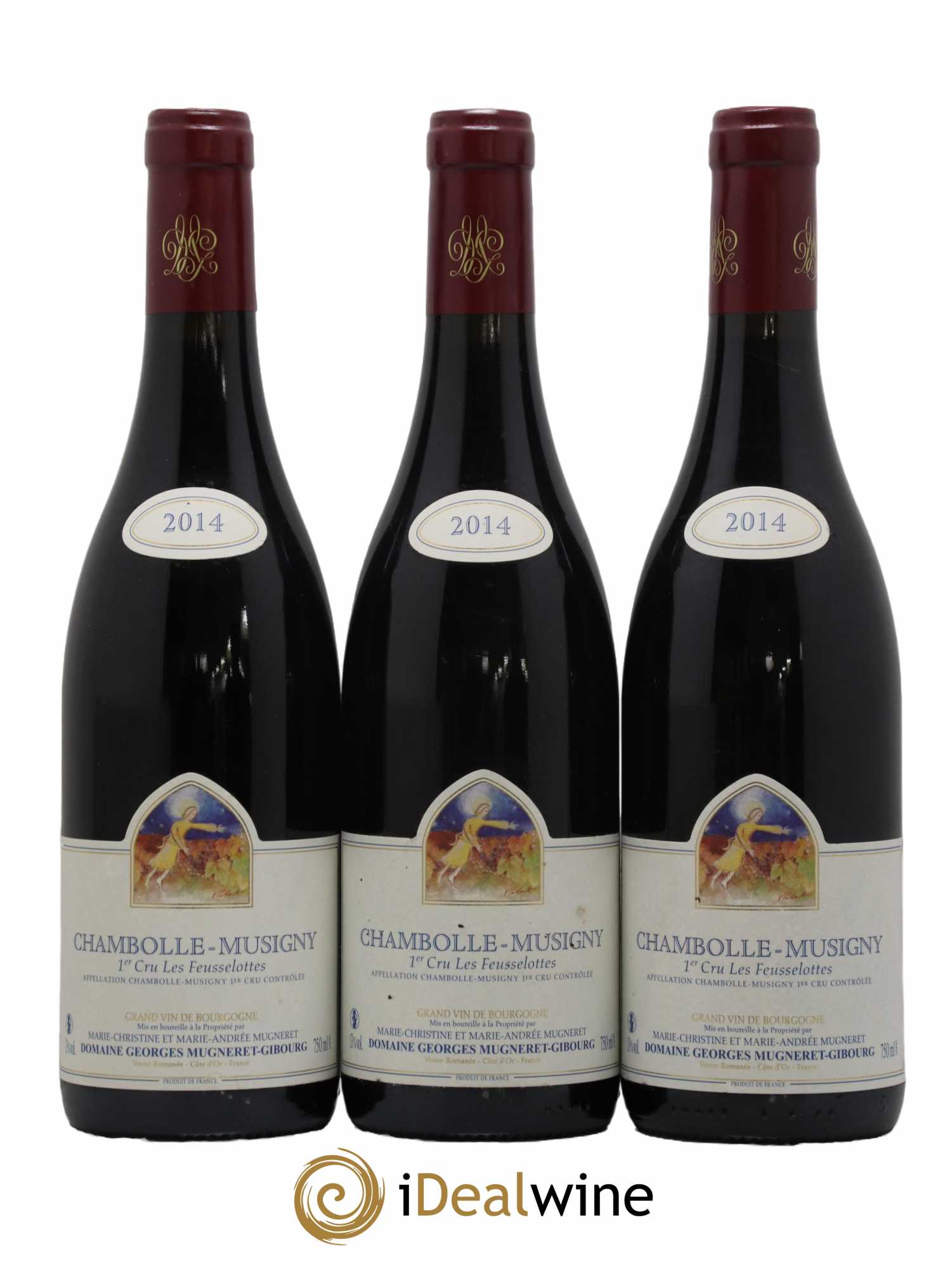 Chambolle-Musigny 1er Cru Les Feusselottes Mugneret-Gibourg (Domaine) 2014 - Lot de 3 bouteilles - 0
